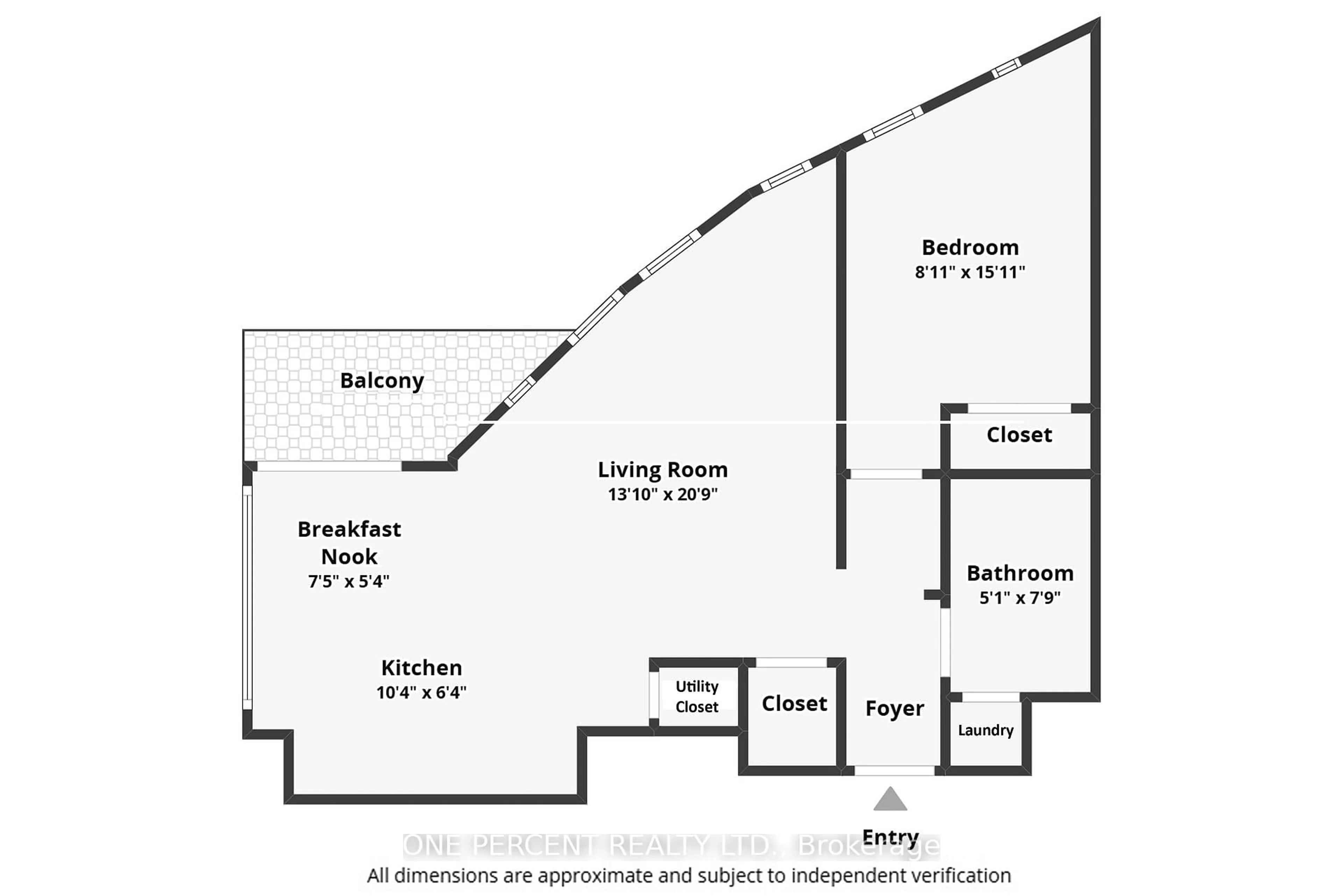 Floor plan for 40 Nepean St #1905, Ottawa Ontario K2P 0X5