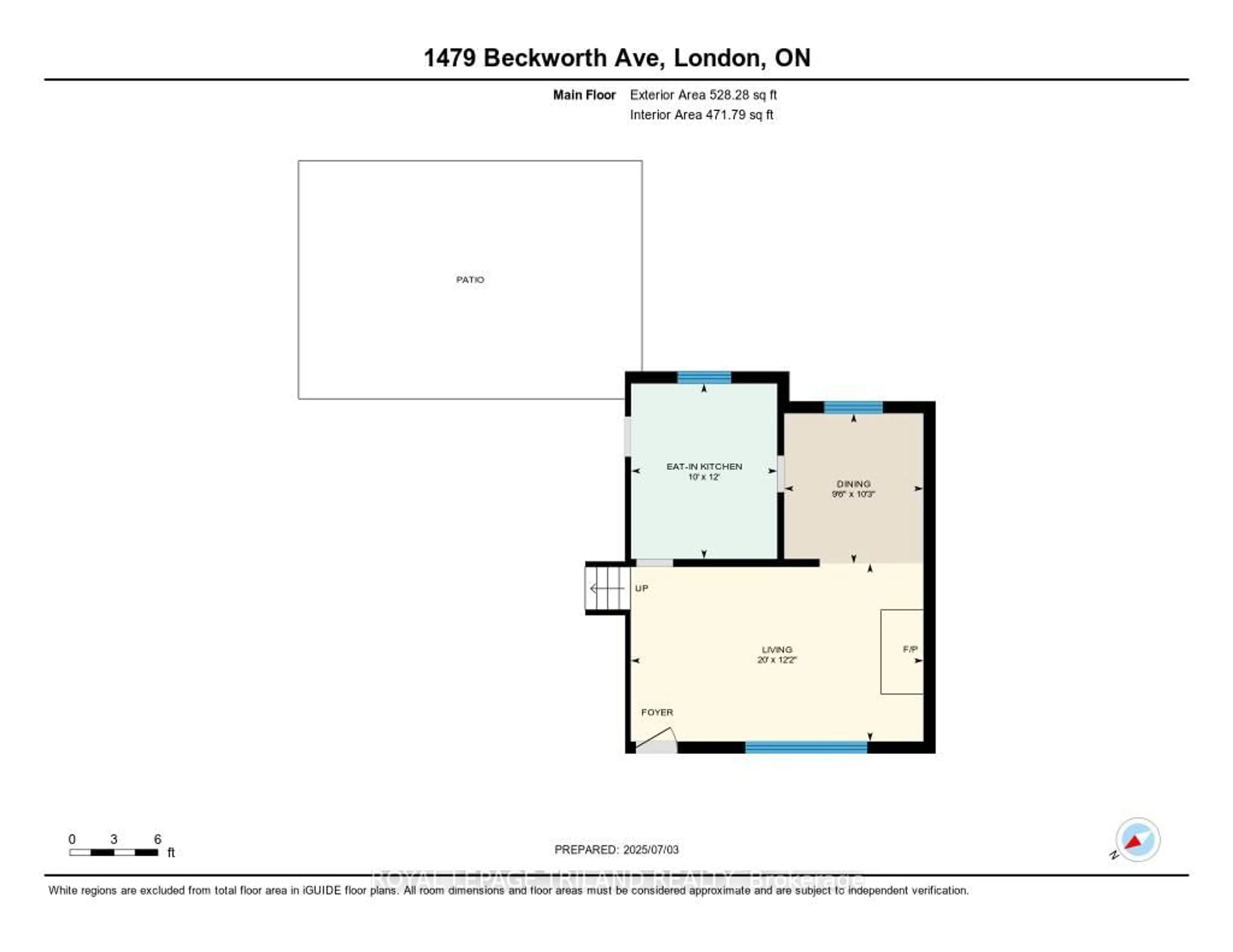 Floor plan for 1479 Beckworth Ave, London East Ontario N5V 2K6