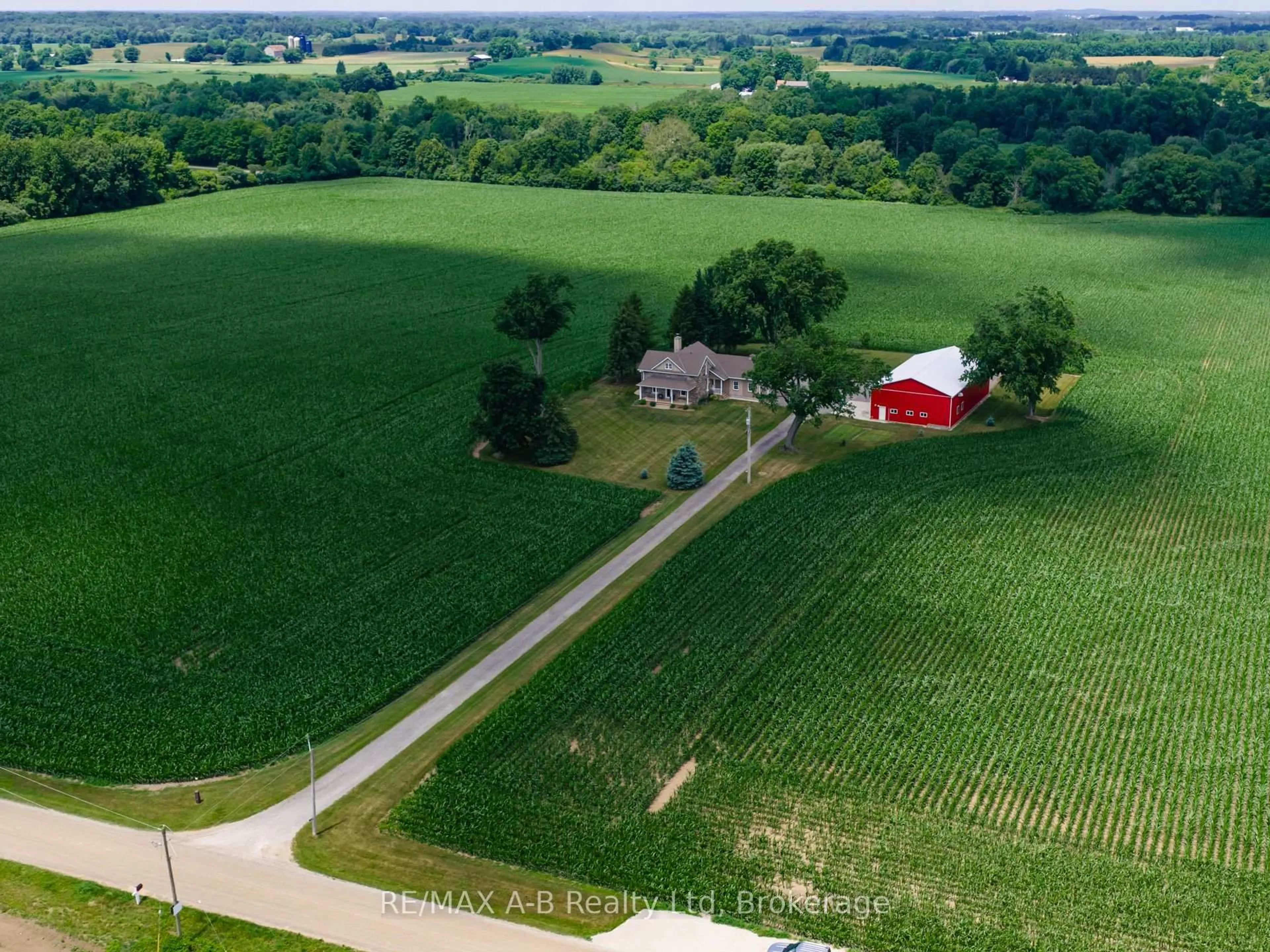 A pic from outside/outdoor area/front of a property/back of a property/a pic from drone, unknown for 2700 Cow Path, Thames Centre Ontario N0L 1G6