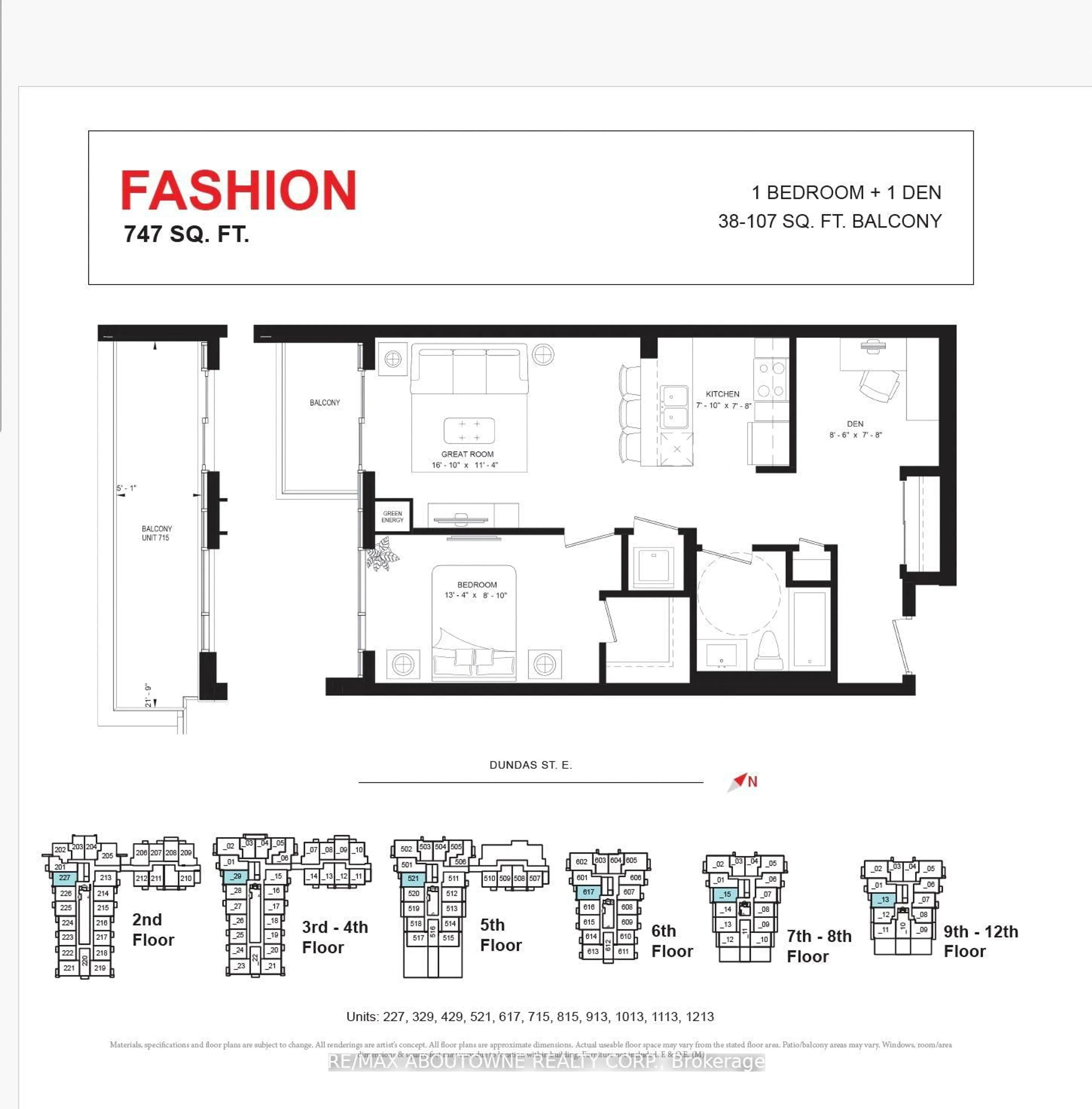 Floor plan for 470 Dundas St #429, Hamilton Ontario L8B 2A6