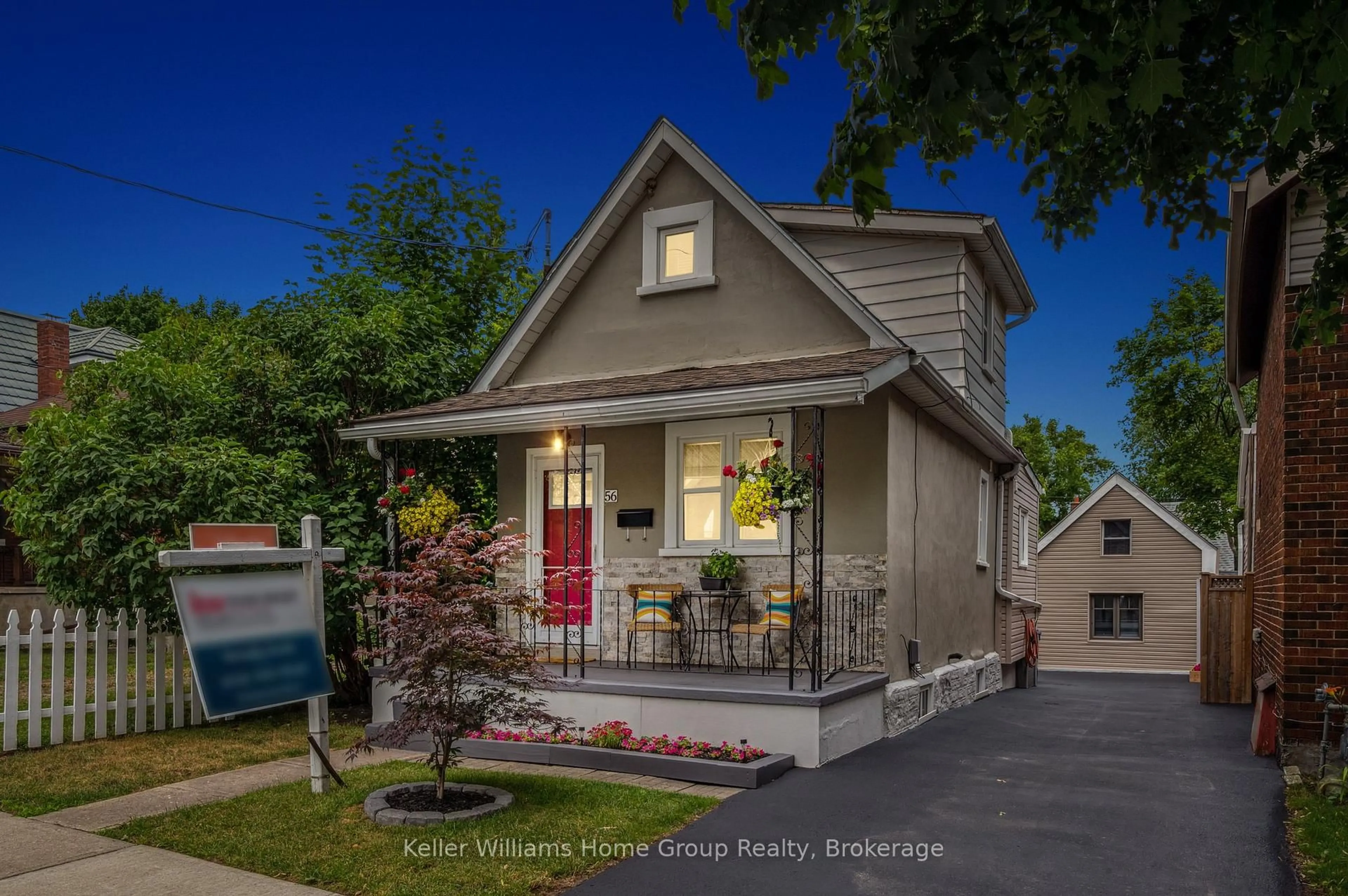 Home with vinyl exterior material, street for 56 Hayes Ave, Guelph Ontario N1E 5V8