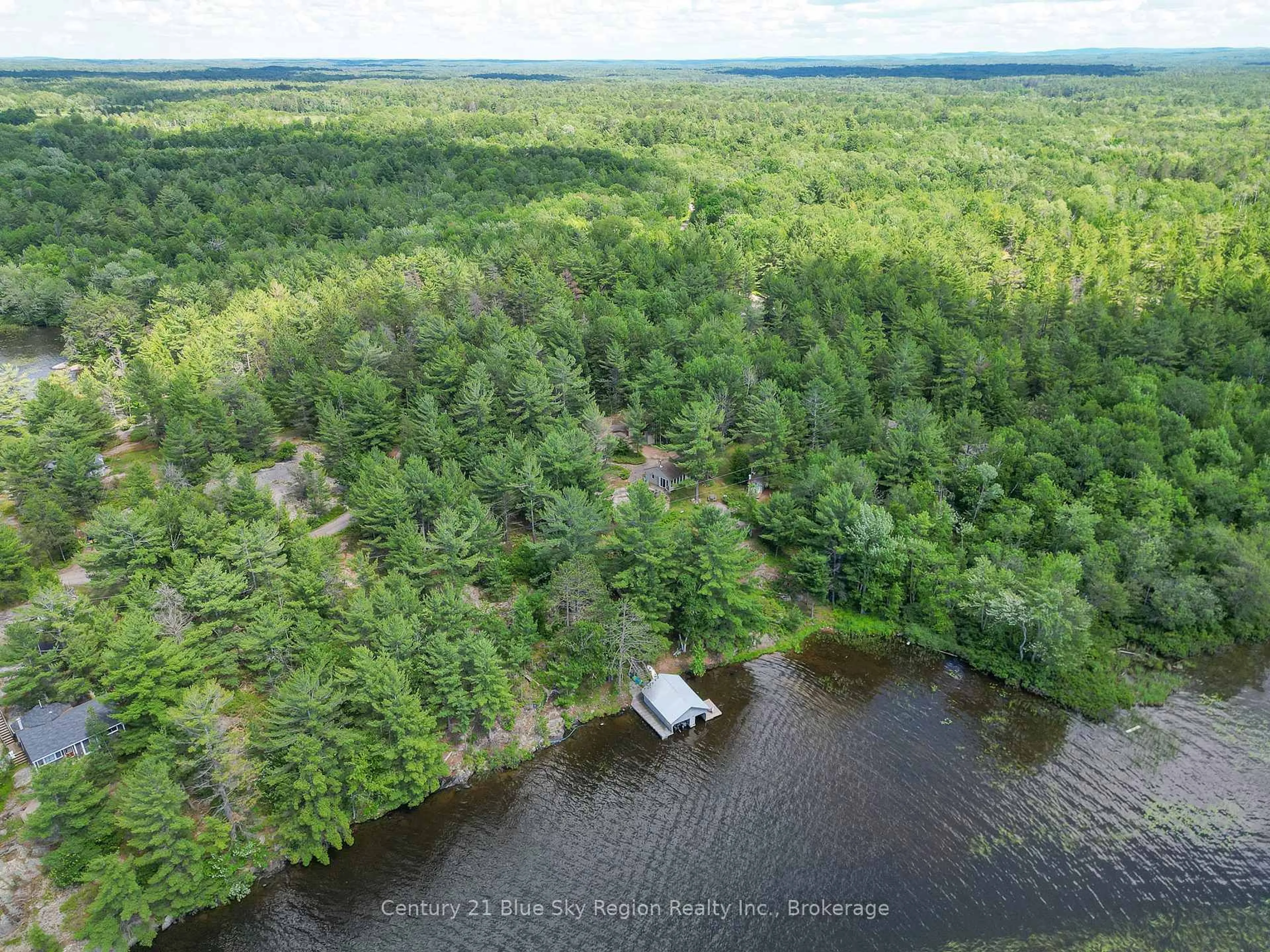 A pic from outside/outdoor area/front of a property/back of a property/a pic from drone, water/lake/river/ocean view for 285C Ruston Rd, Nipissing Ontario P0H 1H0