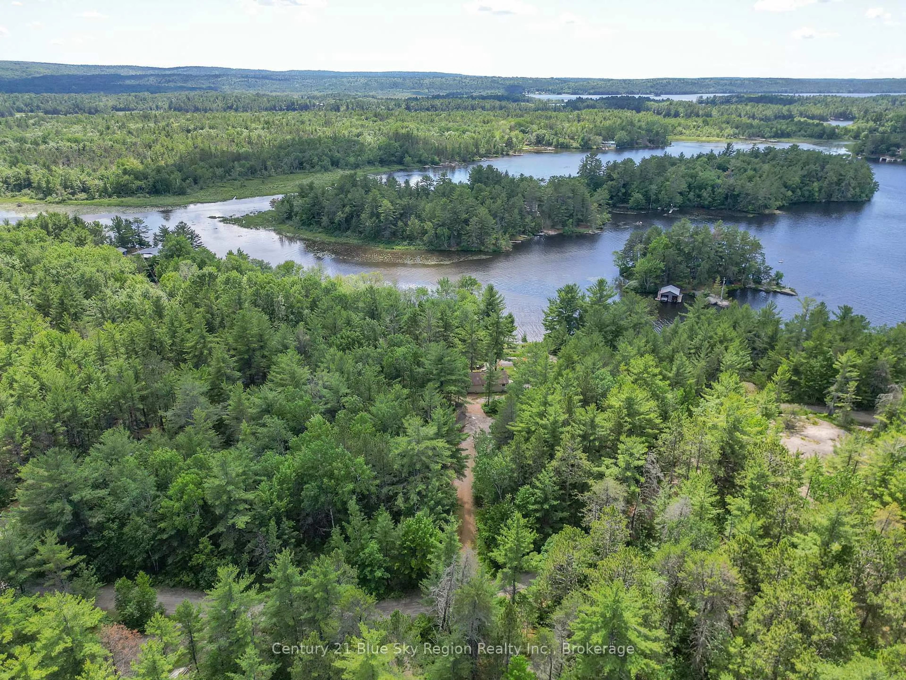 A pic from outside/outdoor area/front of a property/back of a property/a pic from drone, water/lake/river/ocean view for 285C Ruston Rd, Nipissing Ontario P0H 1H0