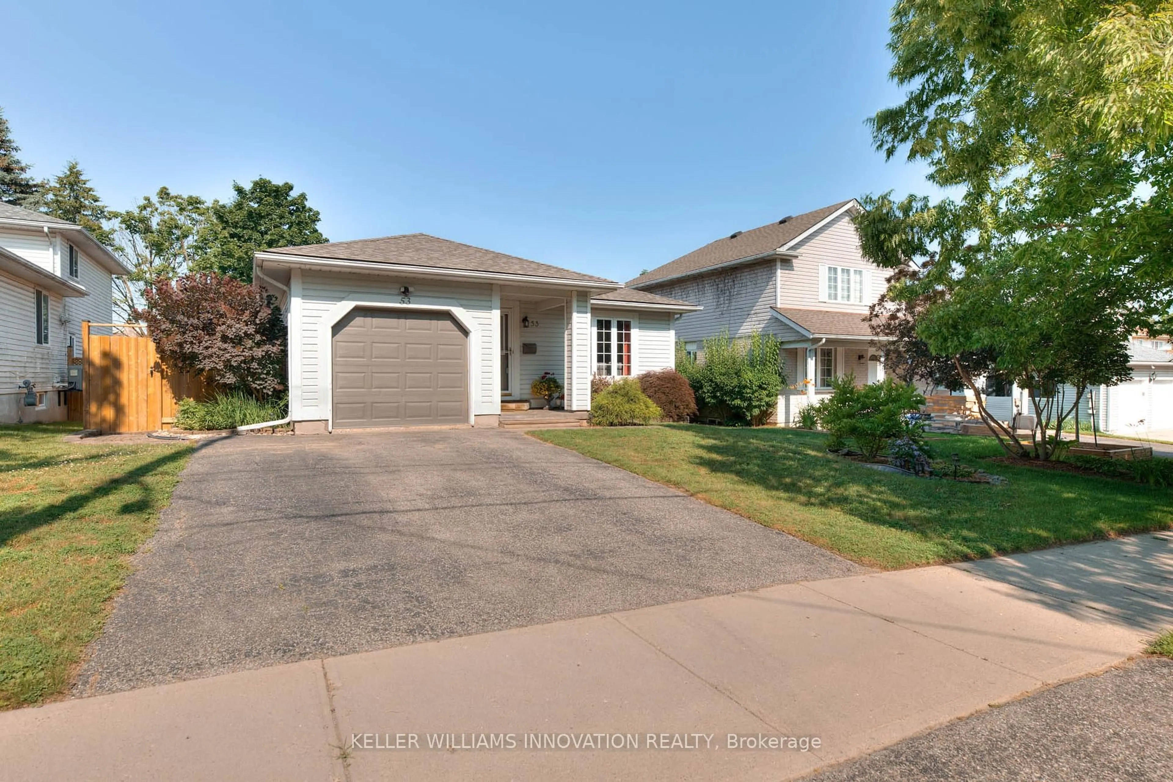 A pic from outside/outdoor area/front of a property/back of a property/a pic from drone, street for 53 Biehn Dr, Kitchener Ontario N2R 1L8