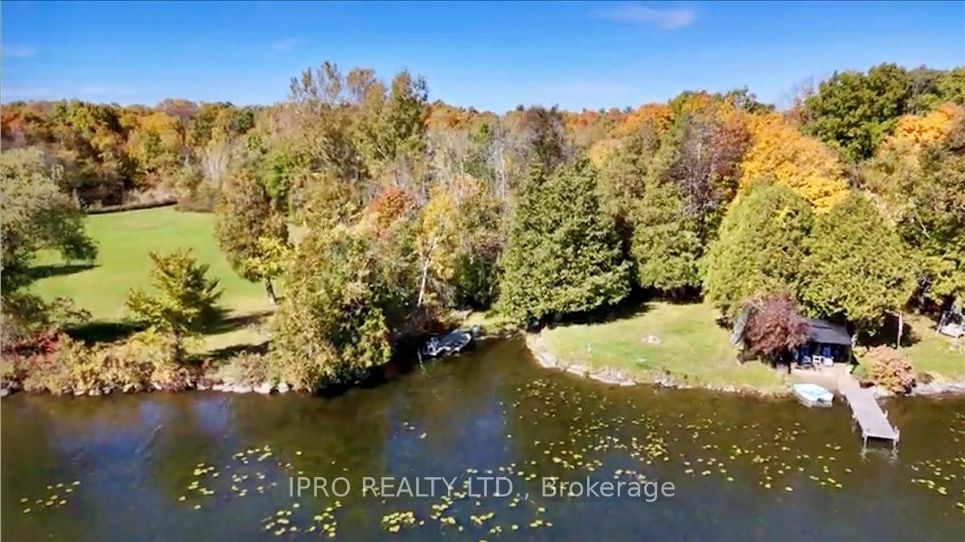 A pic from outside/outdoor area/front of a property/back of a property/a pic from drone, water/lake/river/ocean view for 430 Lake Rd, Trent Hills Ontario K0K 2M0