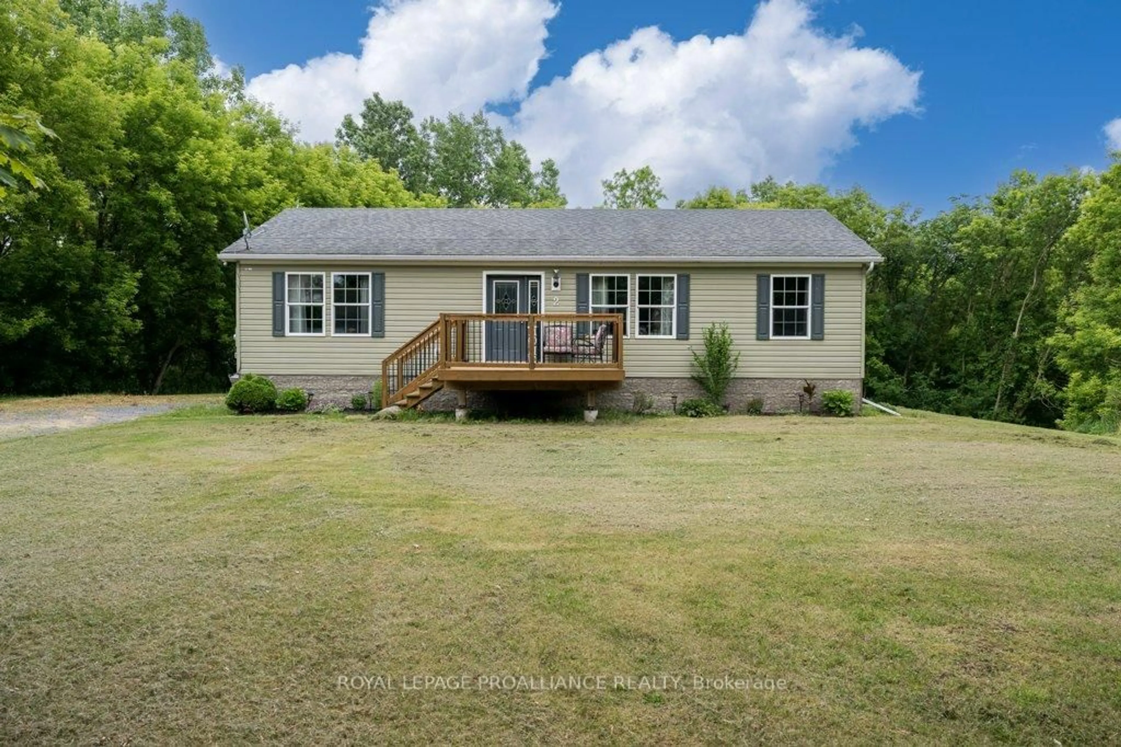 A pic from outside/outdoor area/front of a property/back of a property/a pic from drone, water/lake/river/ocean view for 2 Main St, Deseronto Ontario K0K 1X0