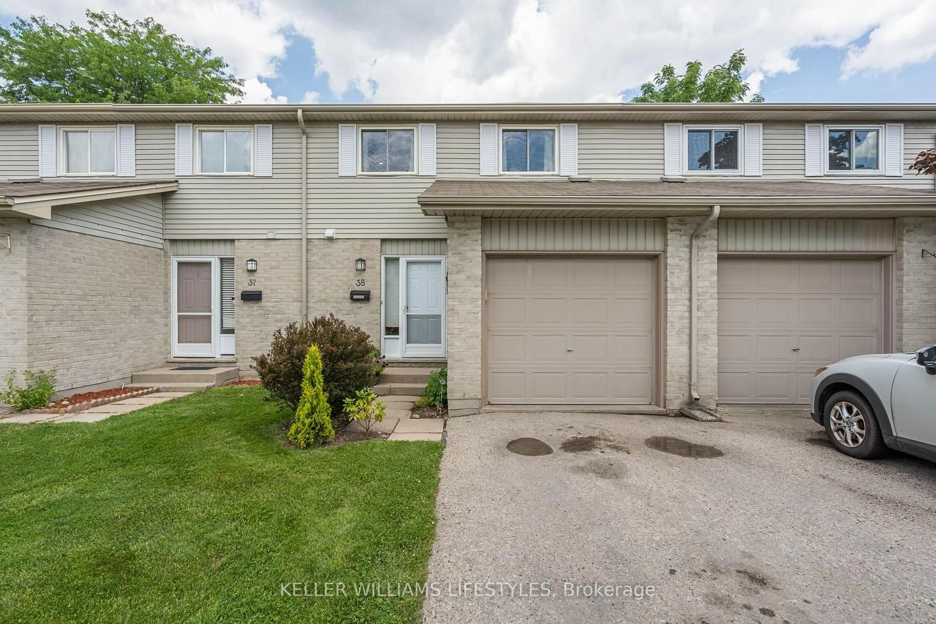 A pic from outside/outdoor area/front of a property/back of a property/a pic from drone, street for 30 Clarendon Cres #38, London South Ontario N6C 5Y2