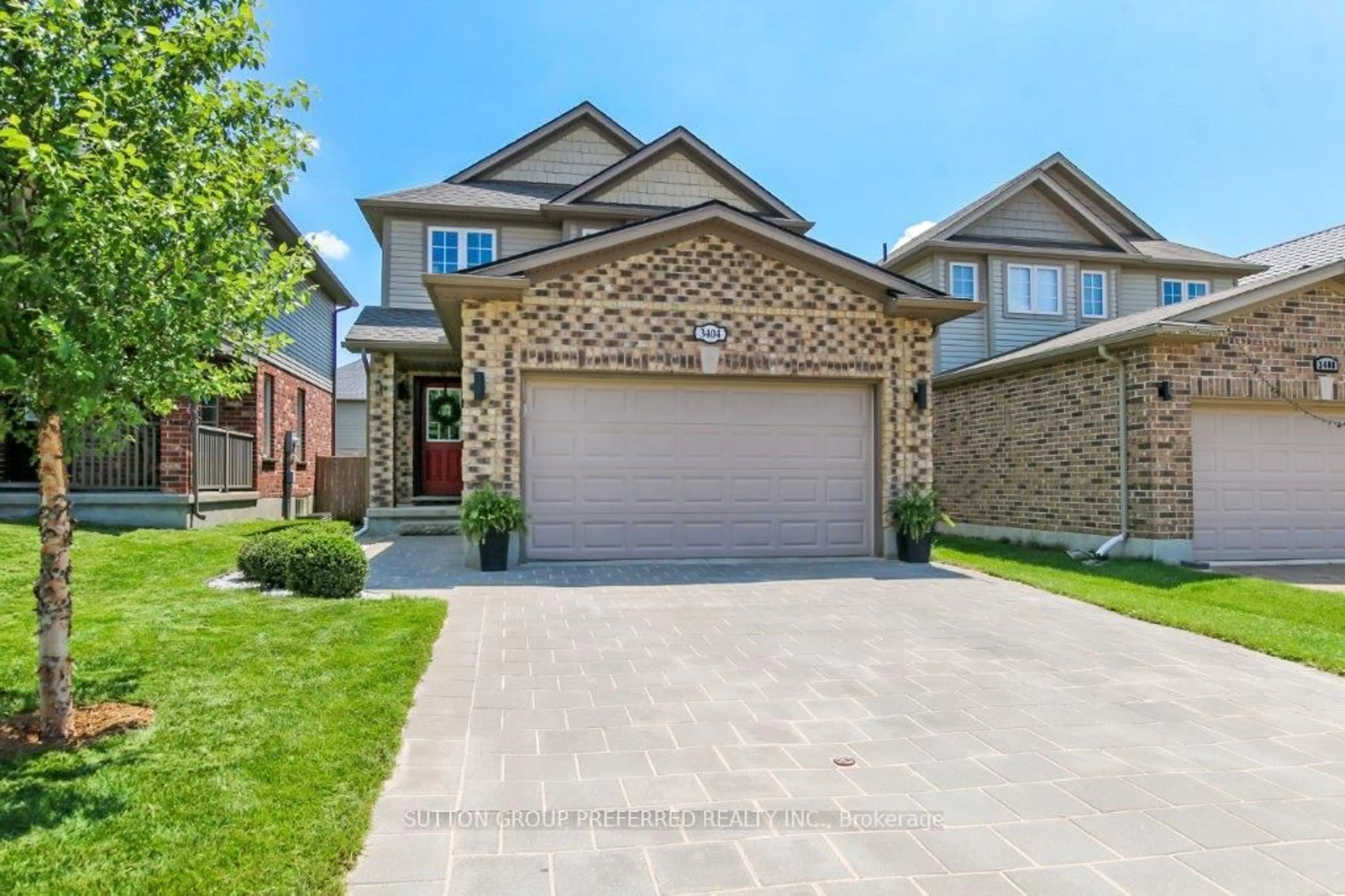 Home with brick exterior material, street for 3404 Emilycarr Lane, London South Ontario N6L 0A3