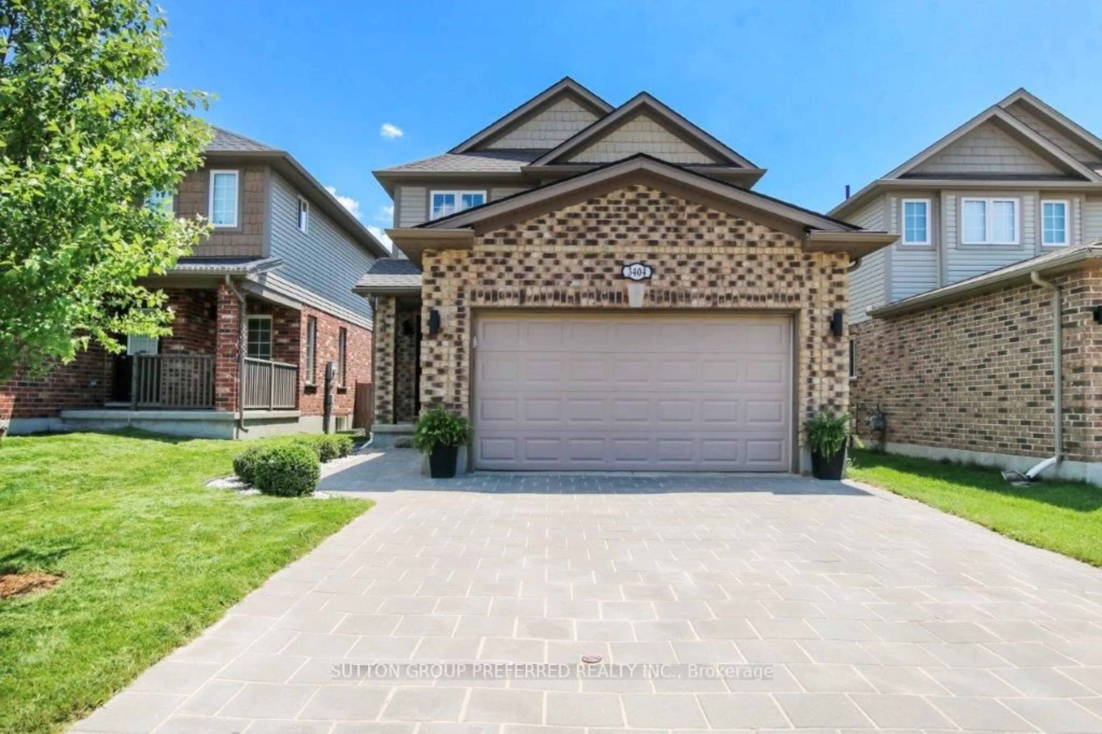 Home with brick exterior material, street for 3404 Emilycarr Lane, London South Ontario N6L 0A3
