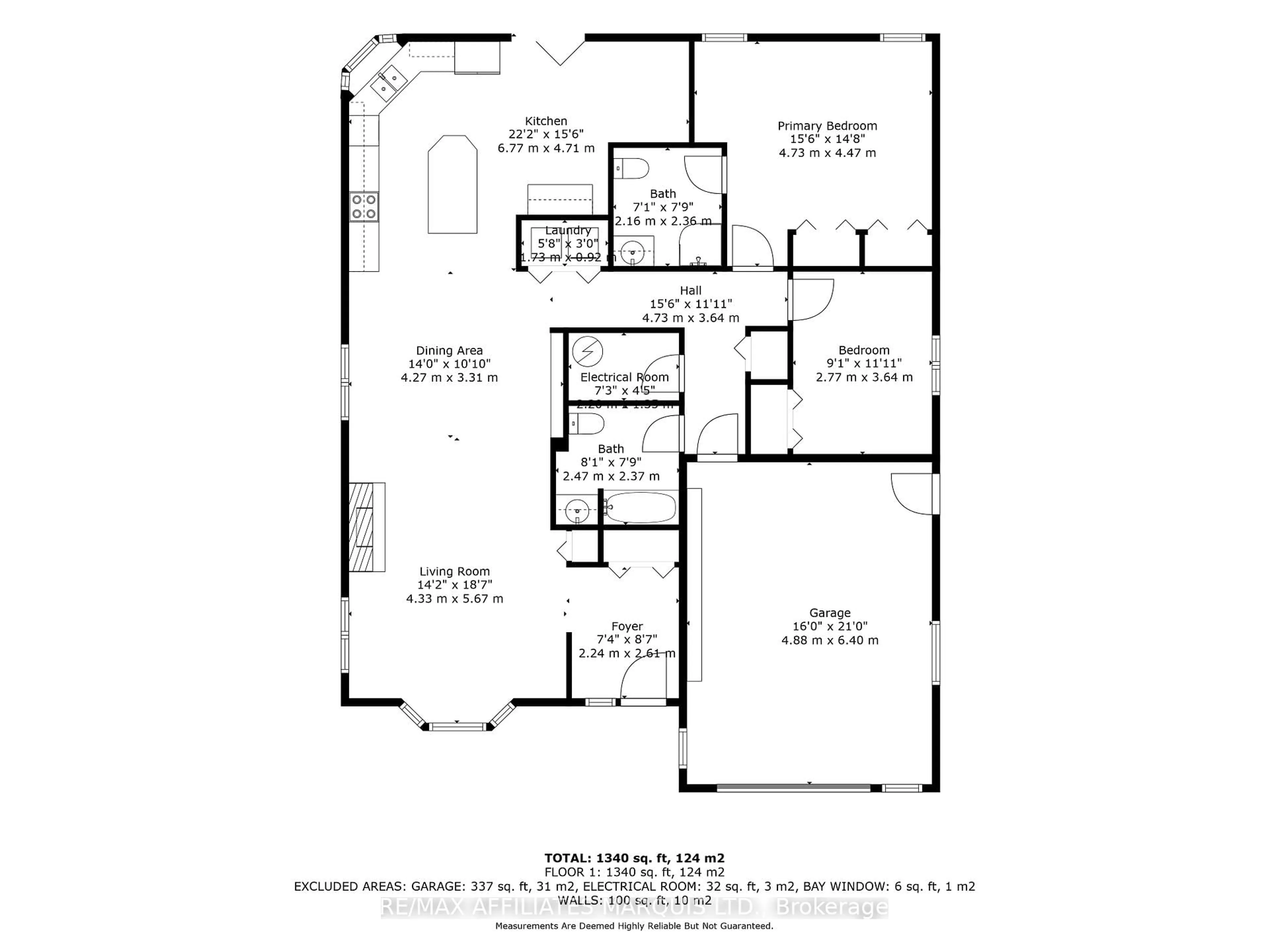 Floor plan for 24 Saunders Ave, South Stormont Ontario K0C 1P0