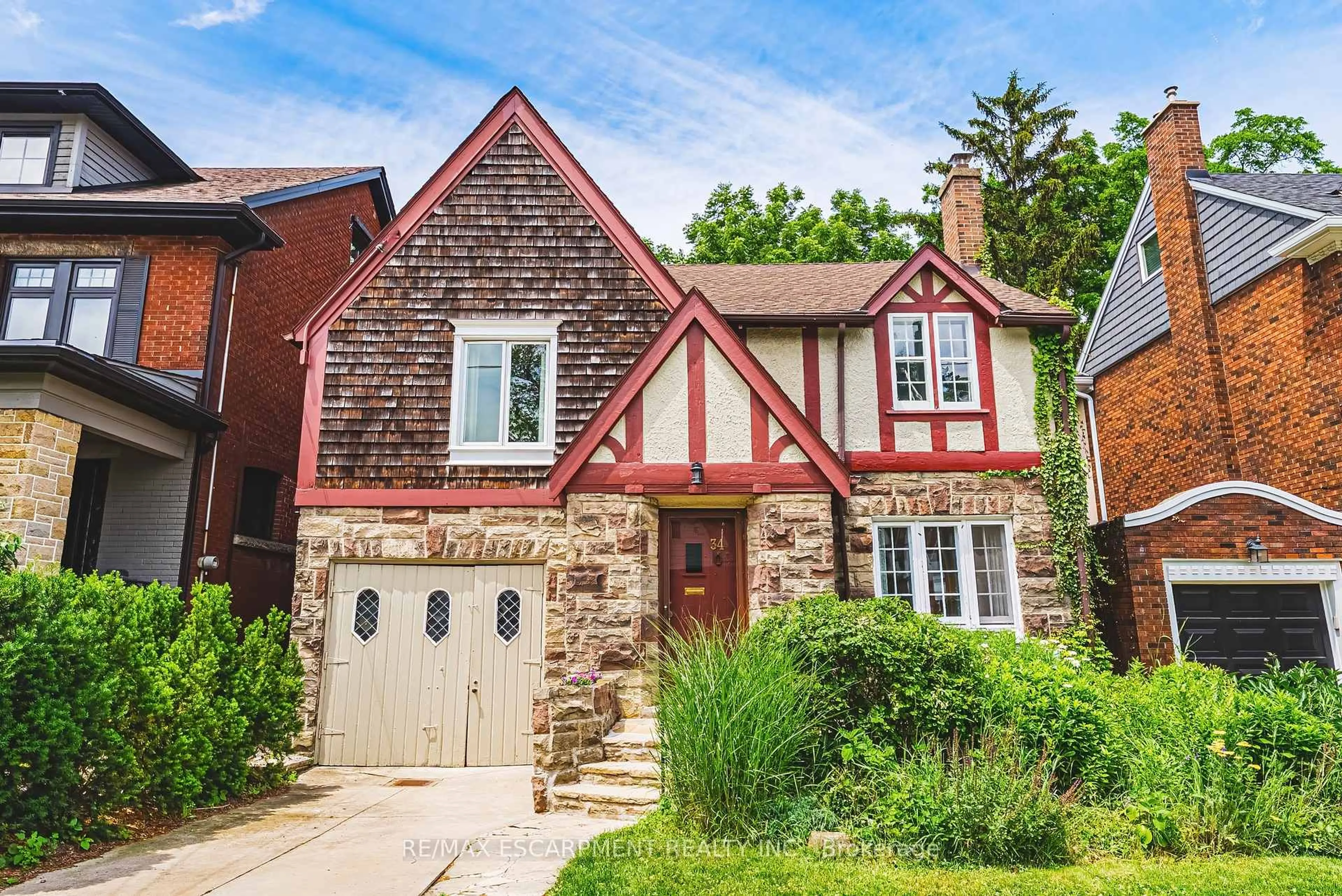 Home with brick exterior material, street for 34 Chedoke Ave, Hamilton Ontario L8P 4N9
