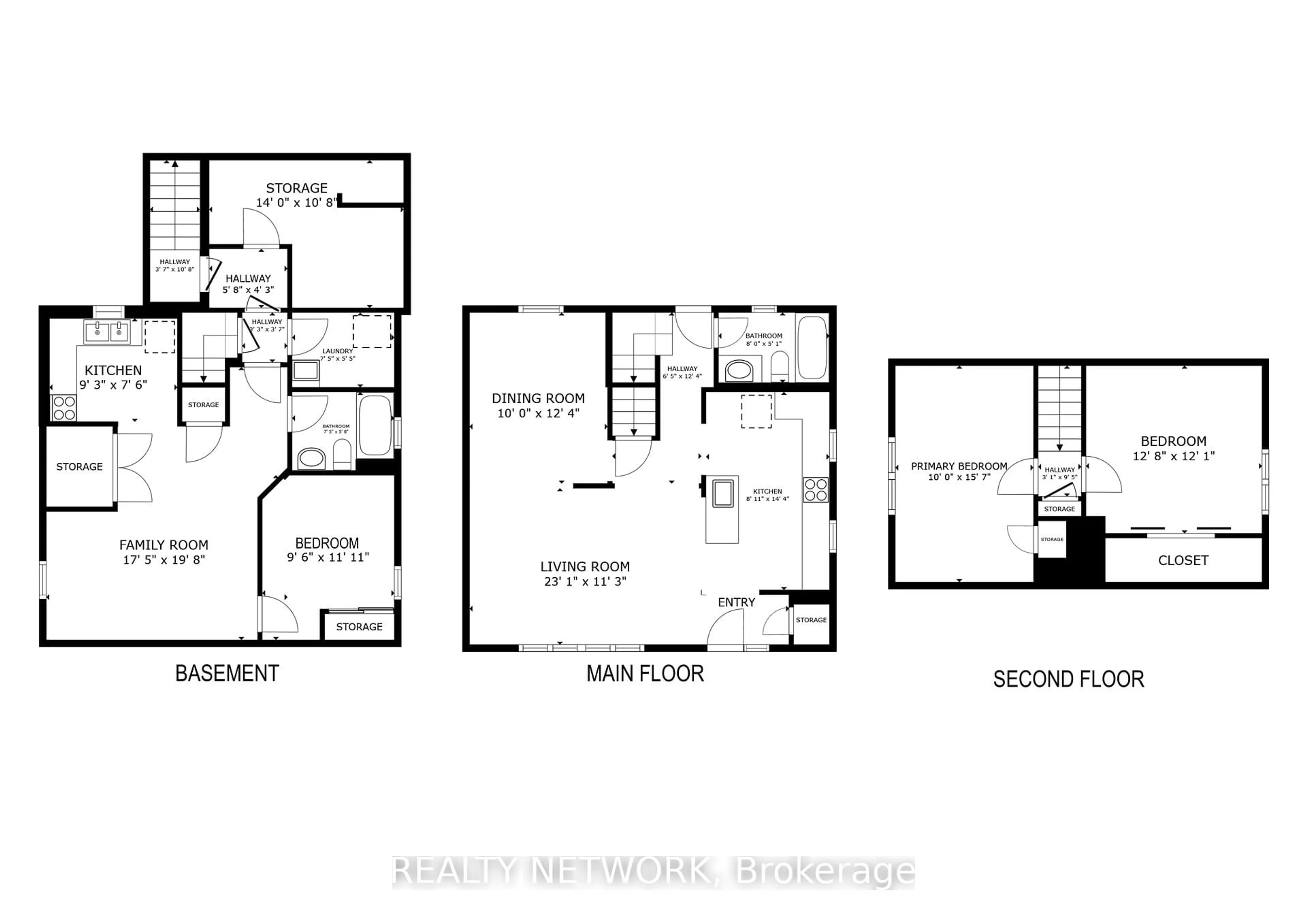 Floor plan for 293 East 45th St, Hamilton Ontario L8T 3K7
