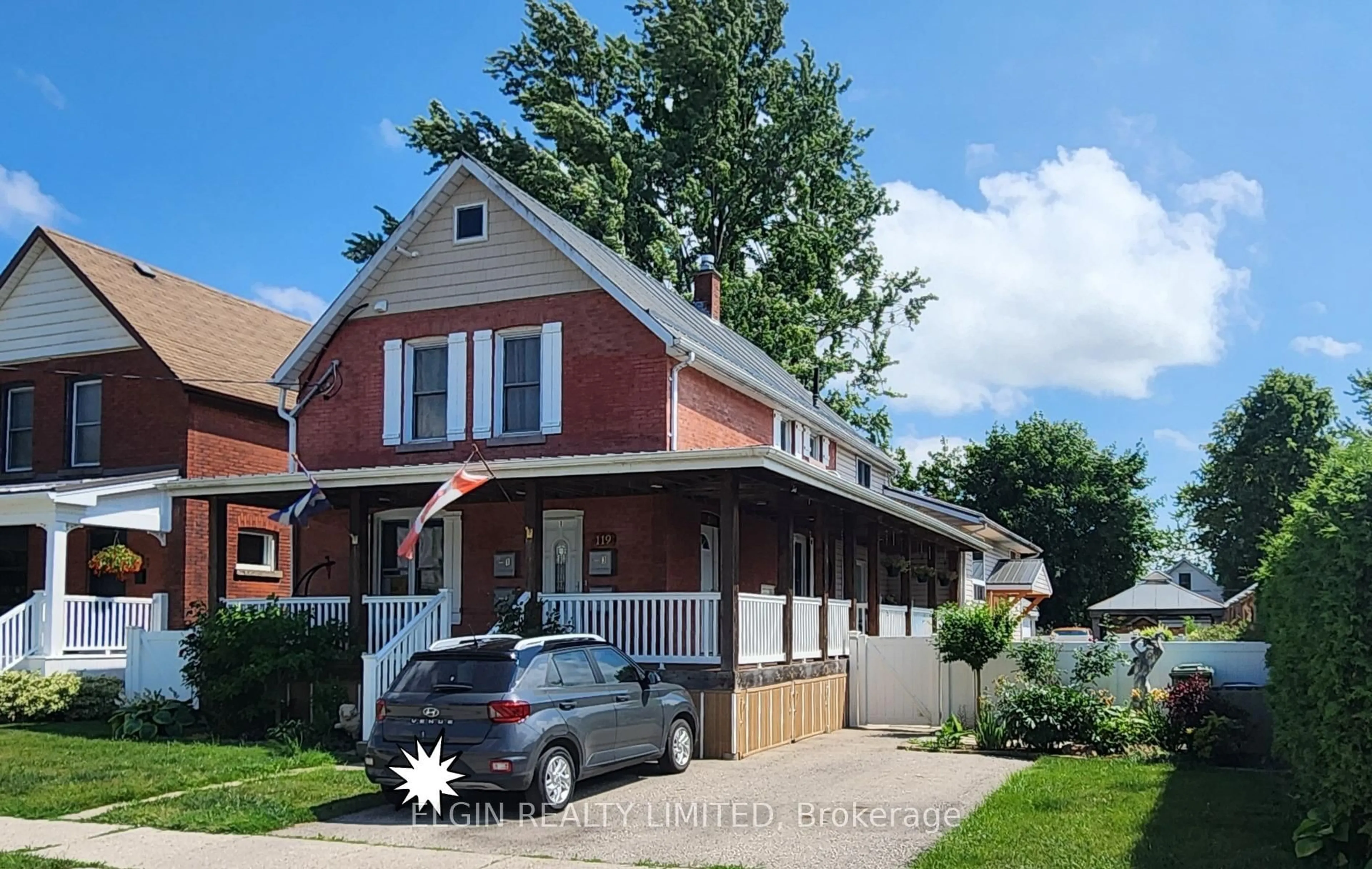 Home with brick exterior material, street for 119 Erie St, St. Thomas Ontario N5R 2N1