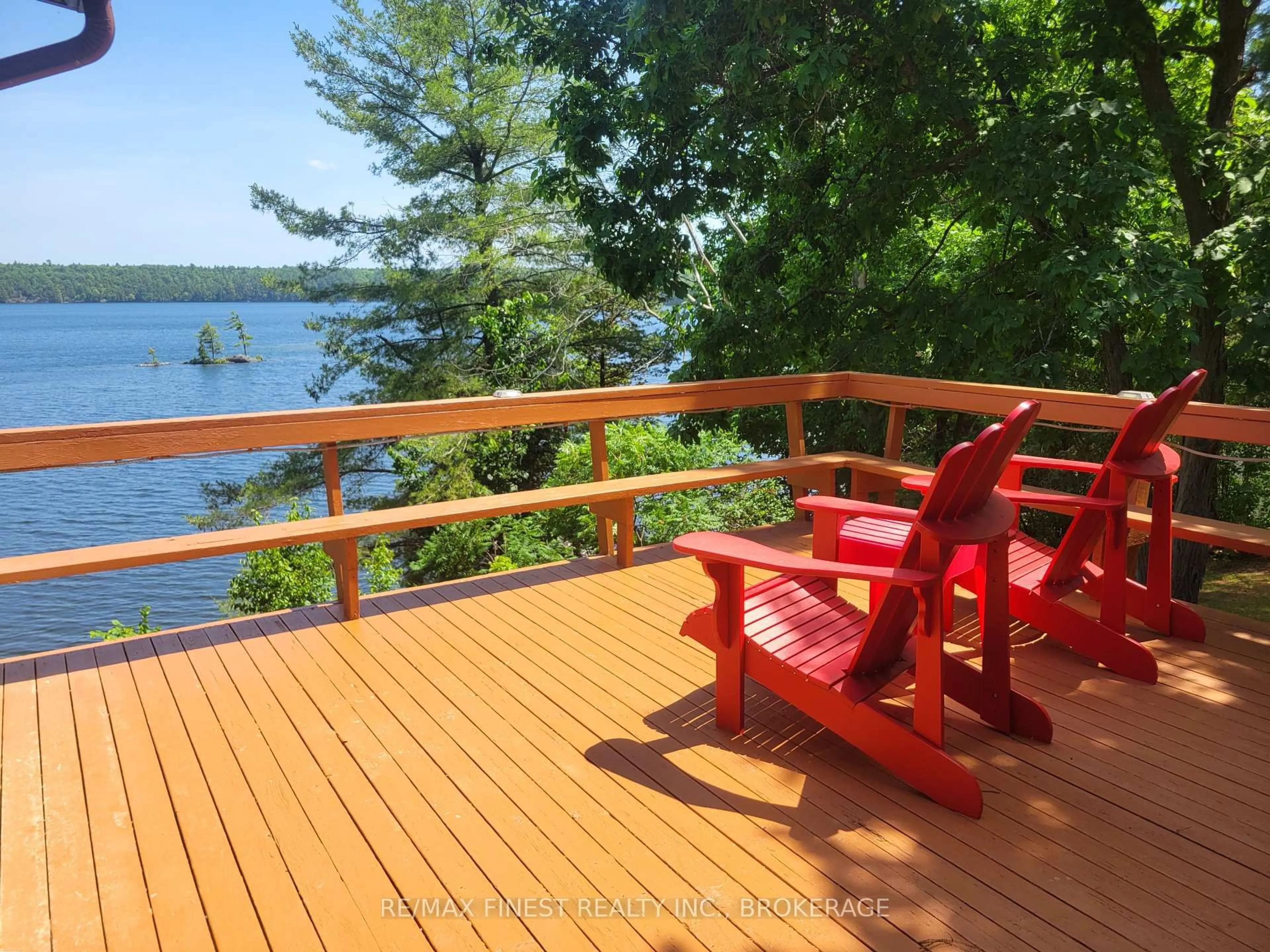 Patio, water/lake/river/ocean view for 3037 Hilltop Lane, Perth Road Ontario K0H 2L0