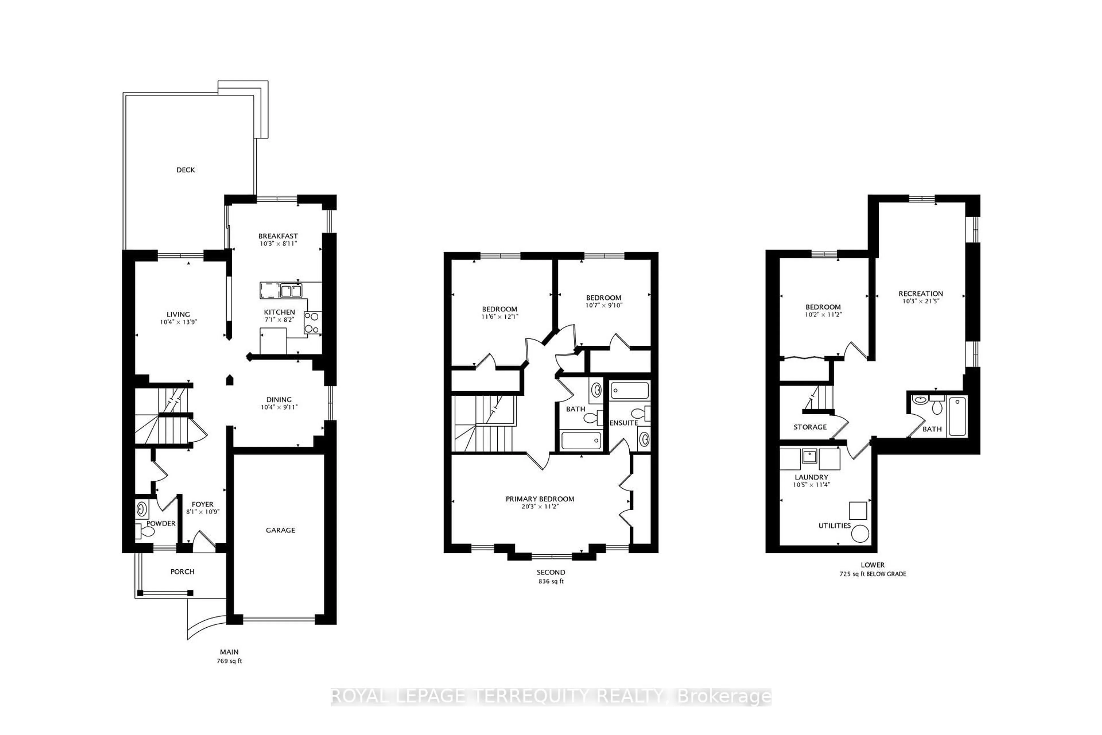 Floor plan for 545 Clancy Cres, Peterborough West Ontario K9K 2S1