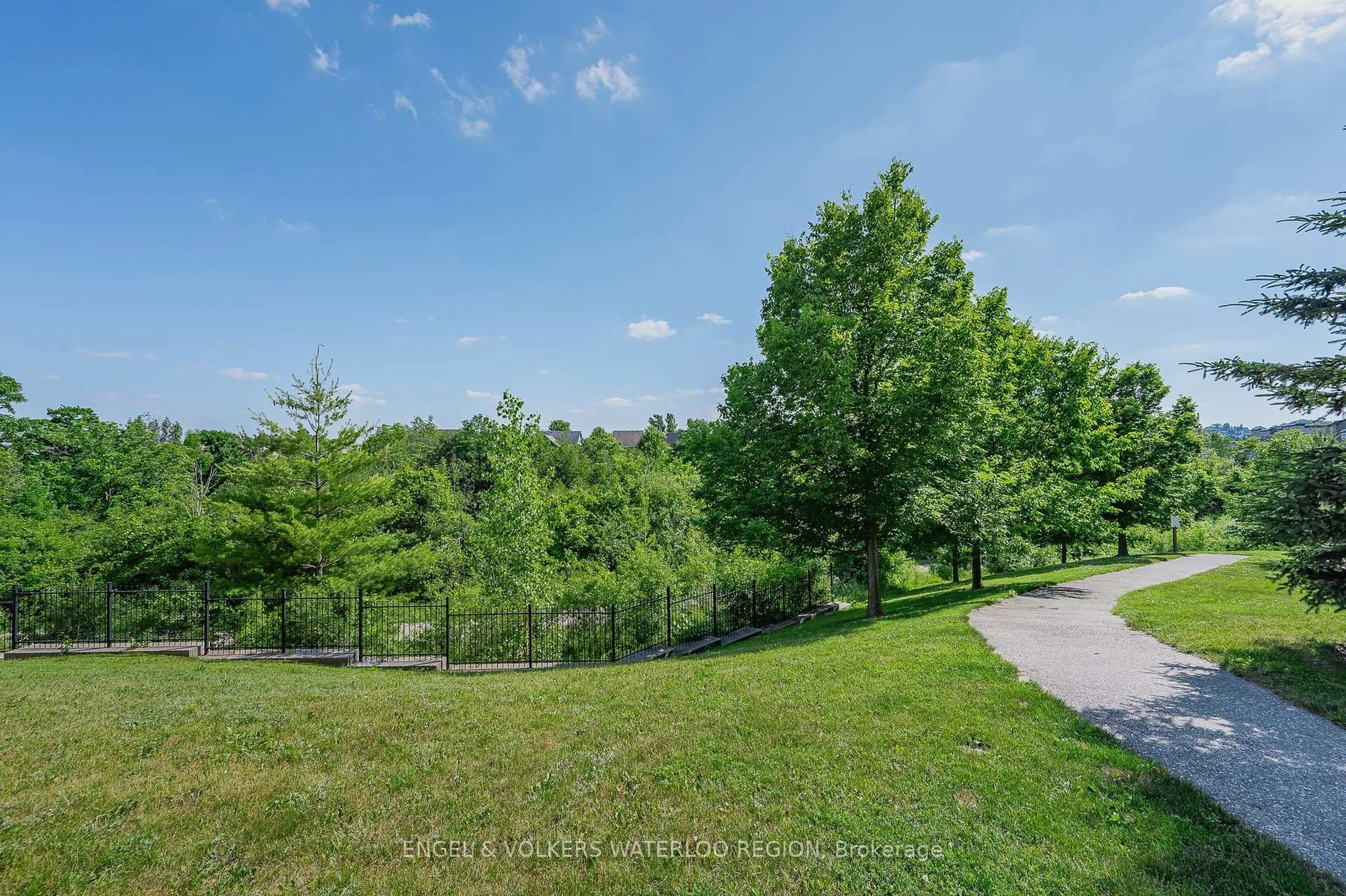 A pic from outside/outdoor area/front of a property/back of a property/a pic from drone, forest/trees view for 6 Upper Mercer St #D16, Kitchener Ontario N2A 0E4