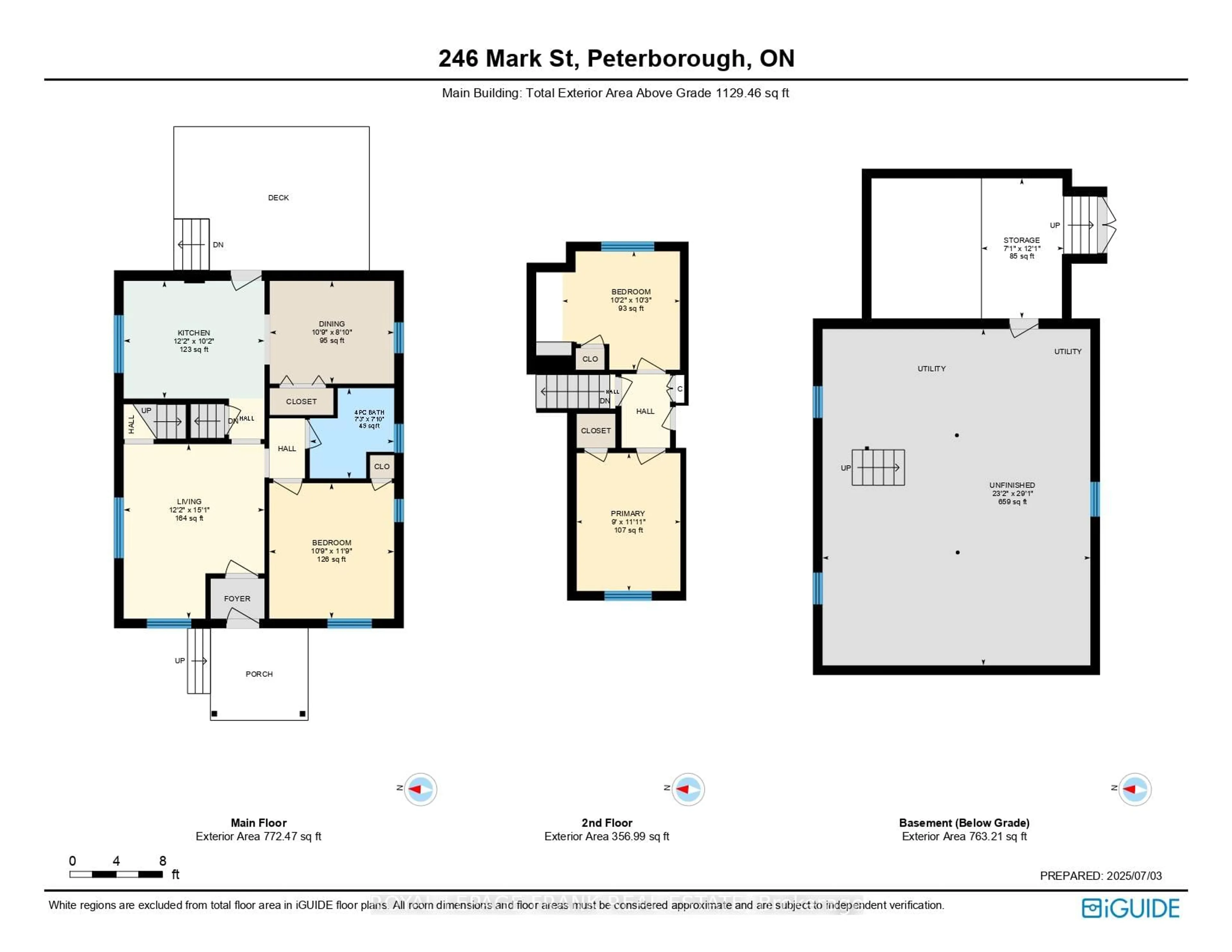 Floor plan for 246 Mark St, Peterborough East Ontario K9H 1V2