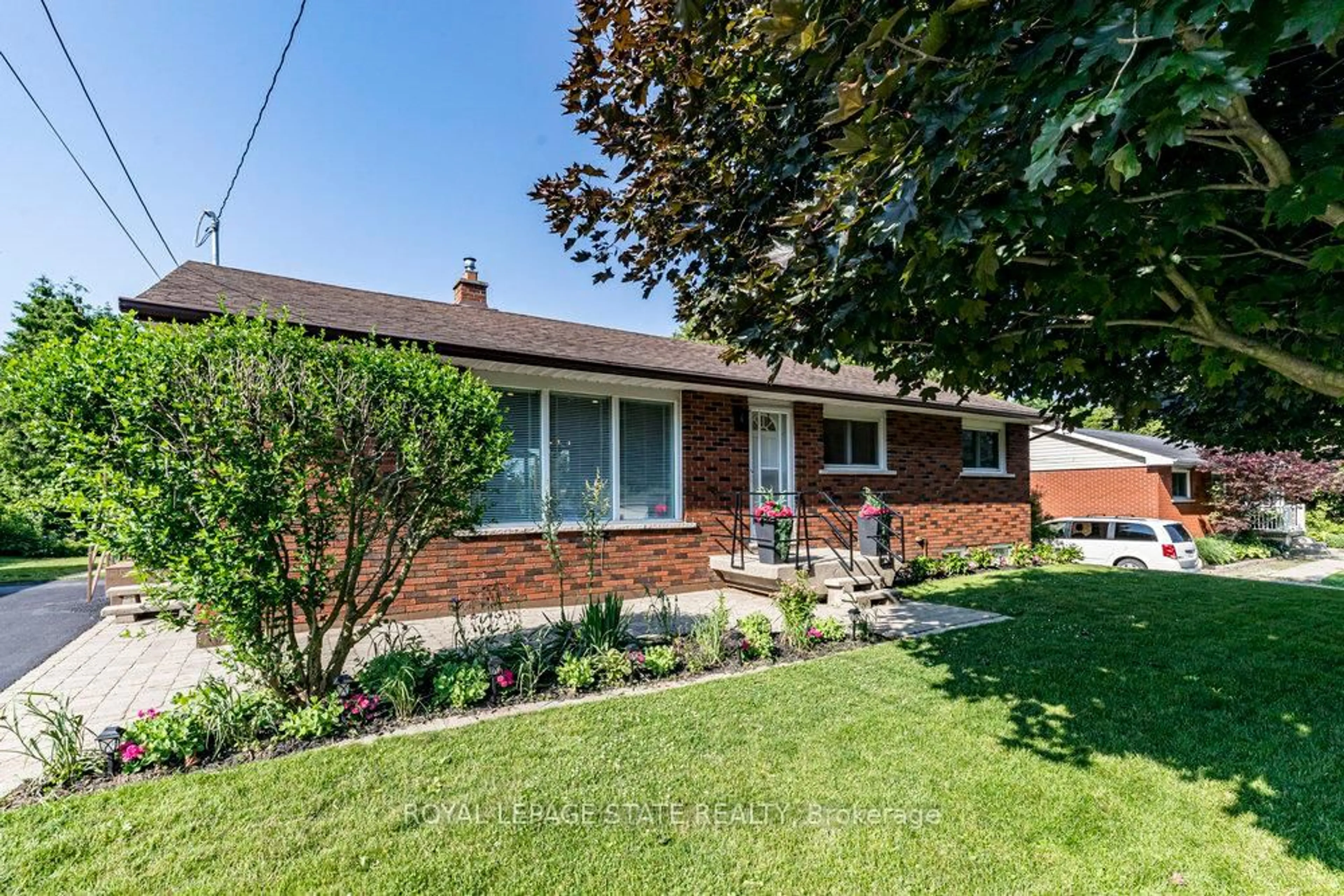Home with brick exterior material, street for 8477 Dickenson Rd, Hamilton Ontario L0R 1W0
