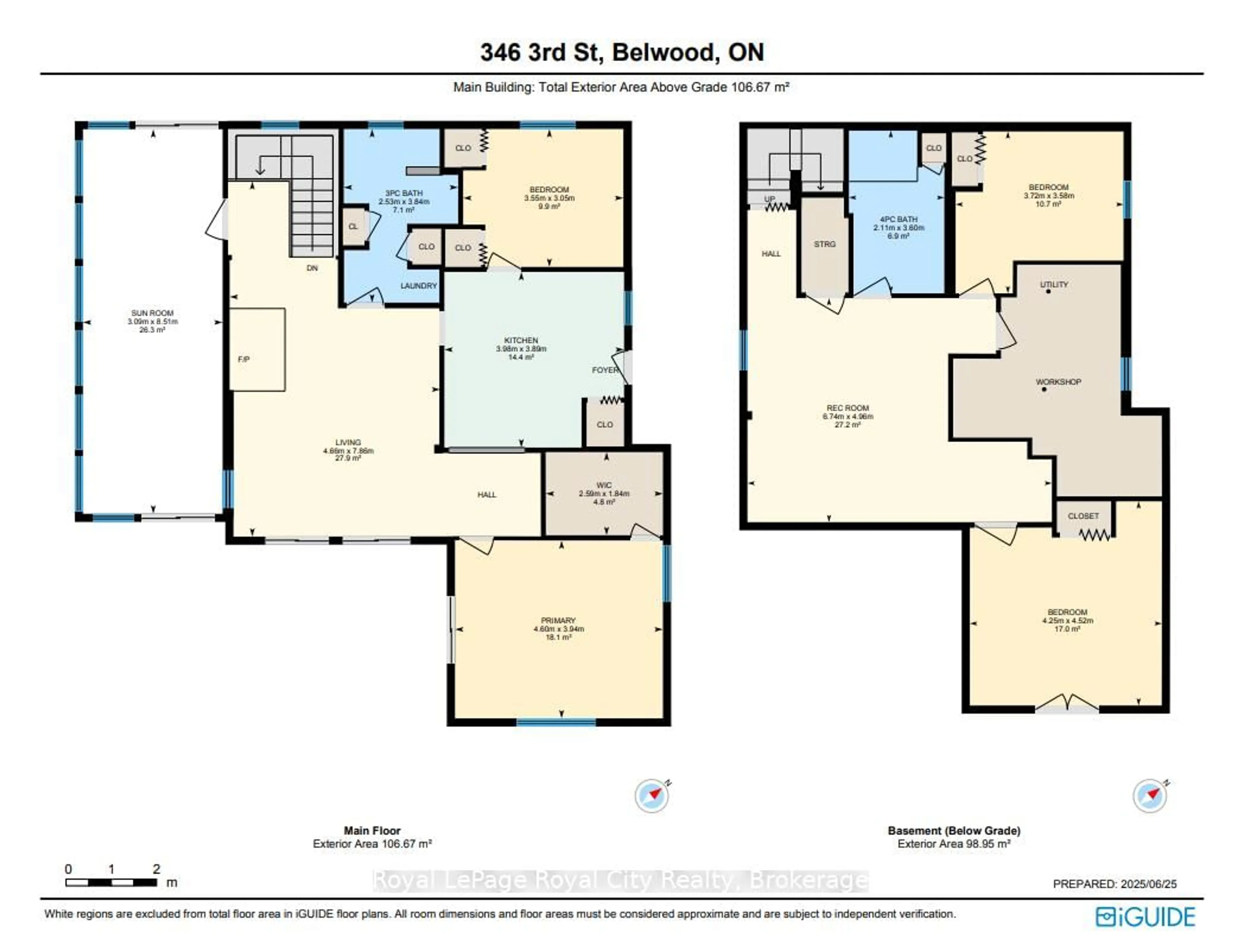 Floor plan for 346 Third St, Centre Wellington Ontario N0B 1J0