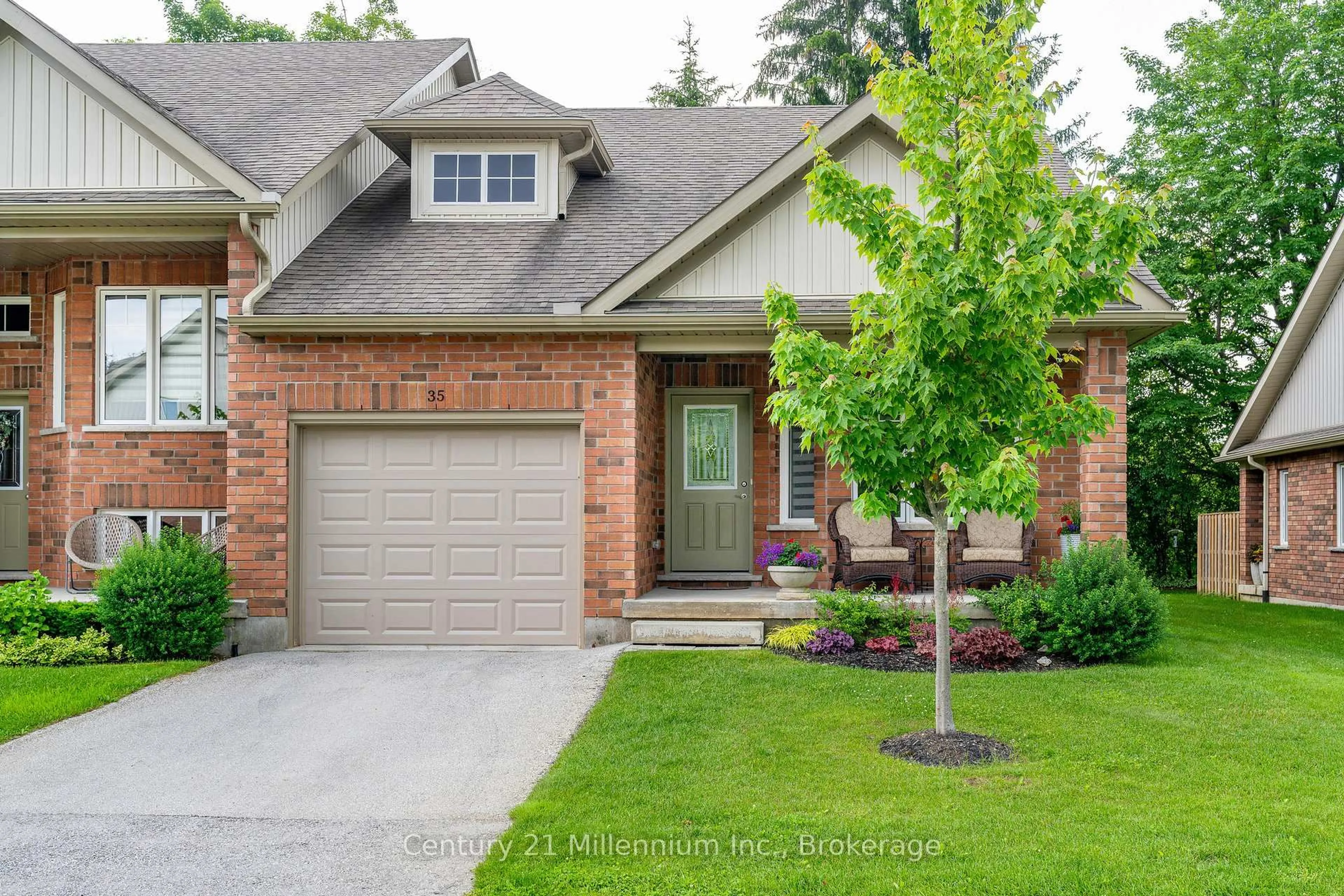 Home with brick exterior material, street for 35 Russett Dr, Meaford Ontario N4L 0A5