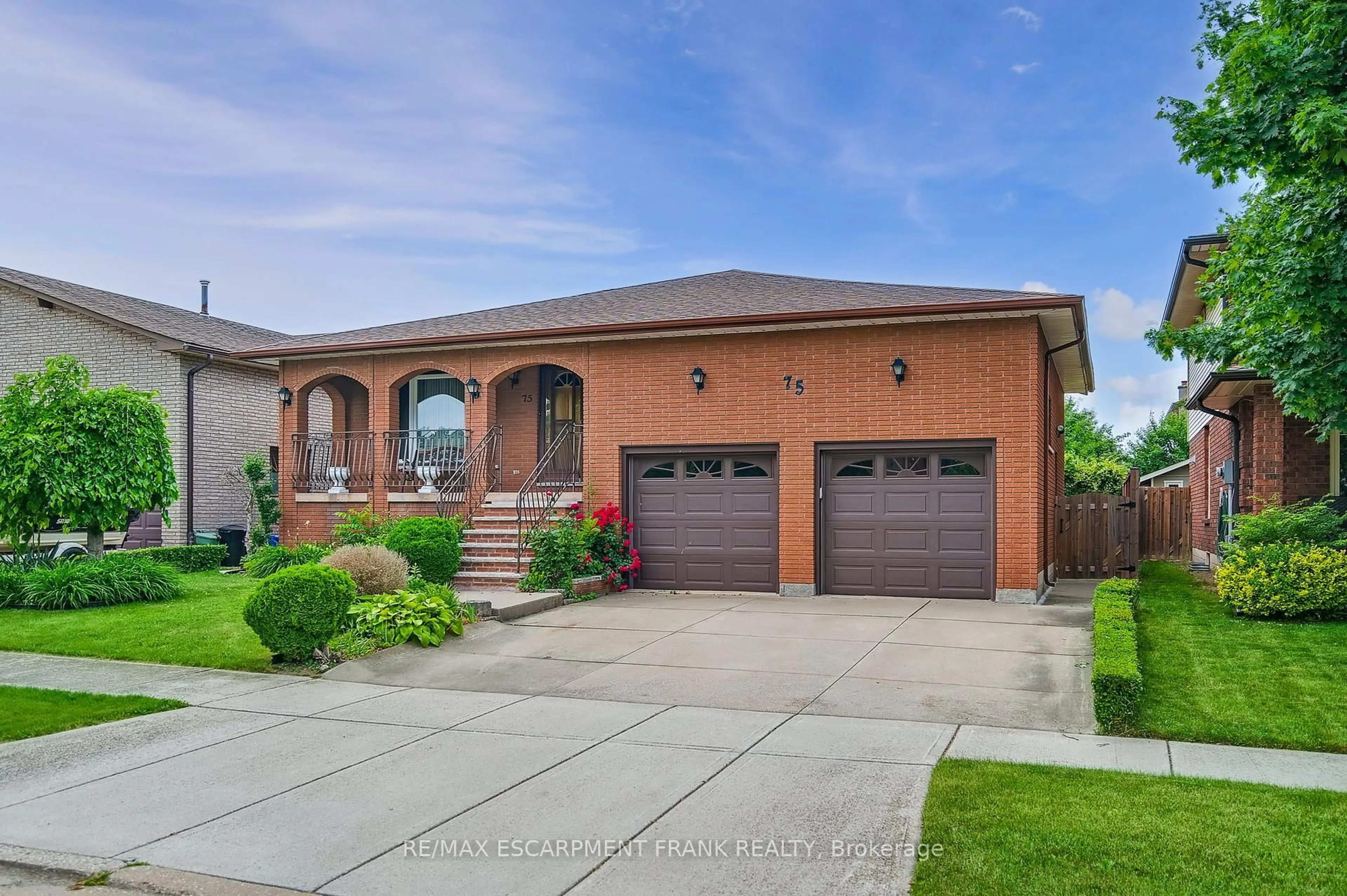 Home with brick exterior material, street for 75 President Dr, Hamilton Ontario L8G 4L7