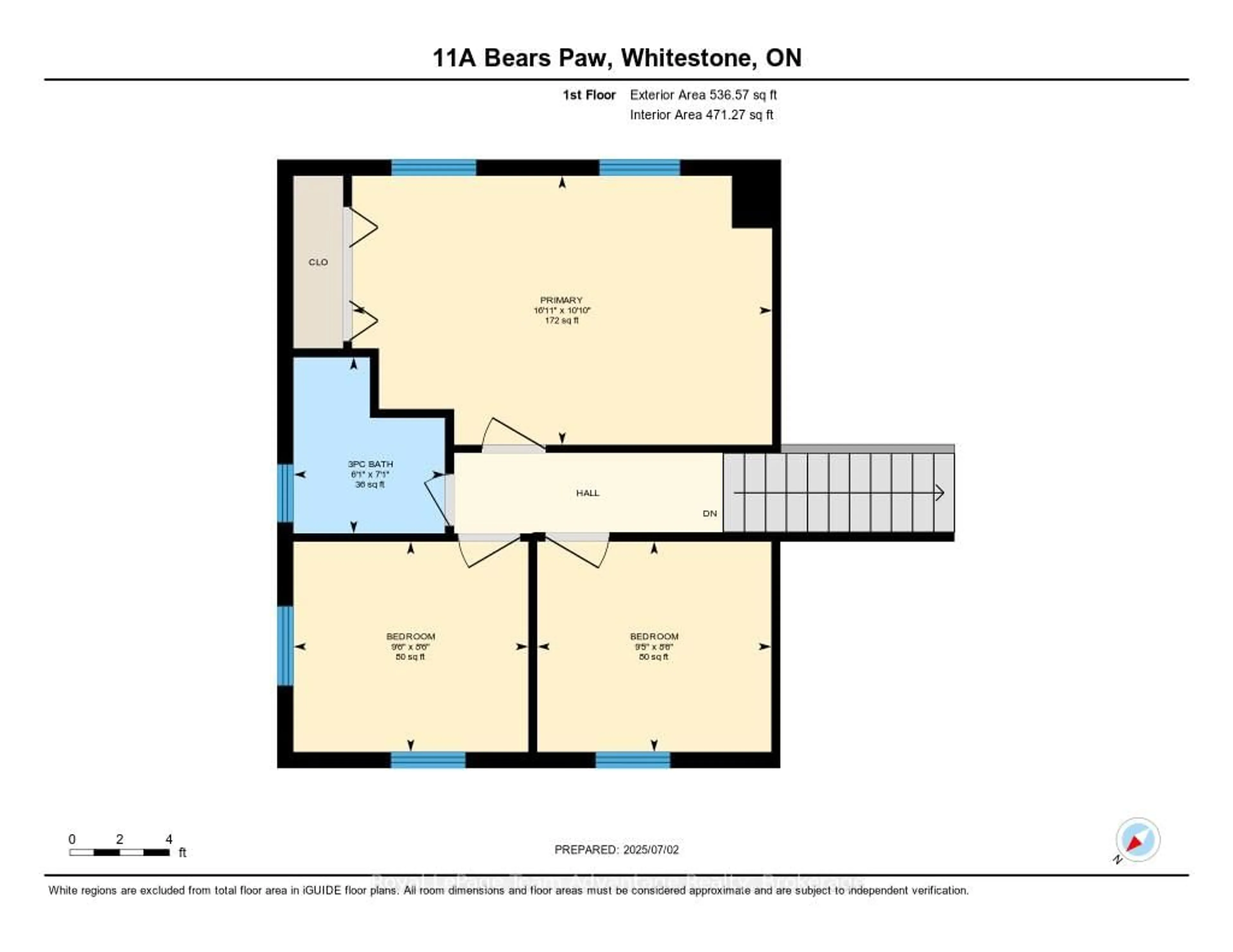 Floor plan for 11A Bears Paw, Whitestone Ontario P0A 1G0