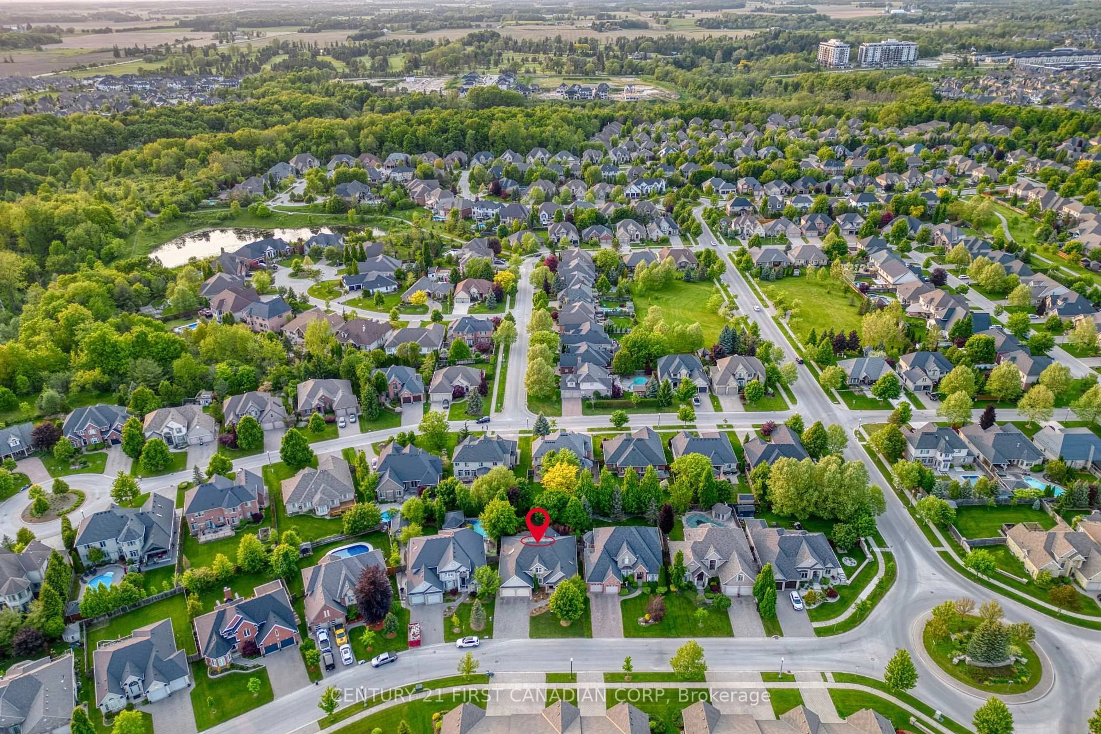 A pic from outside/outdoor area/front of a property/back of a property/a pic from drone, street for 540 McGarrell Pl, London North Ontario N6G 5J8
