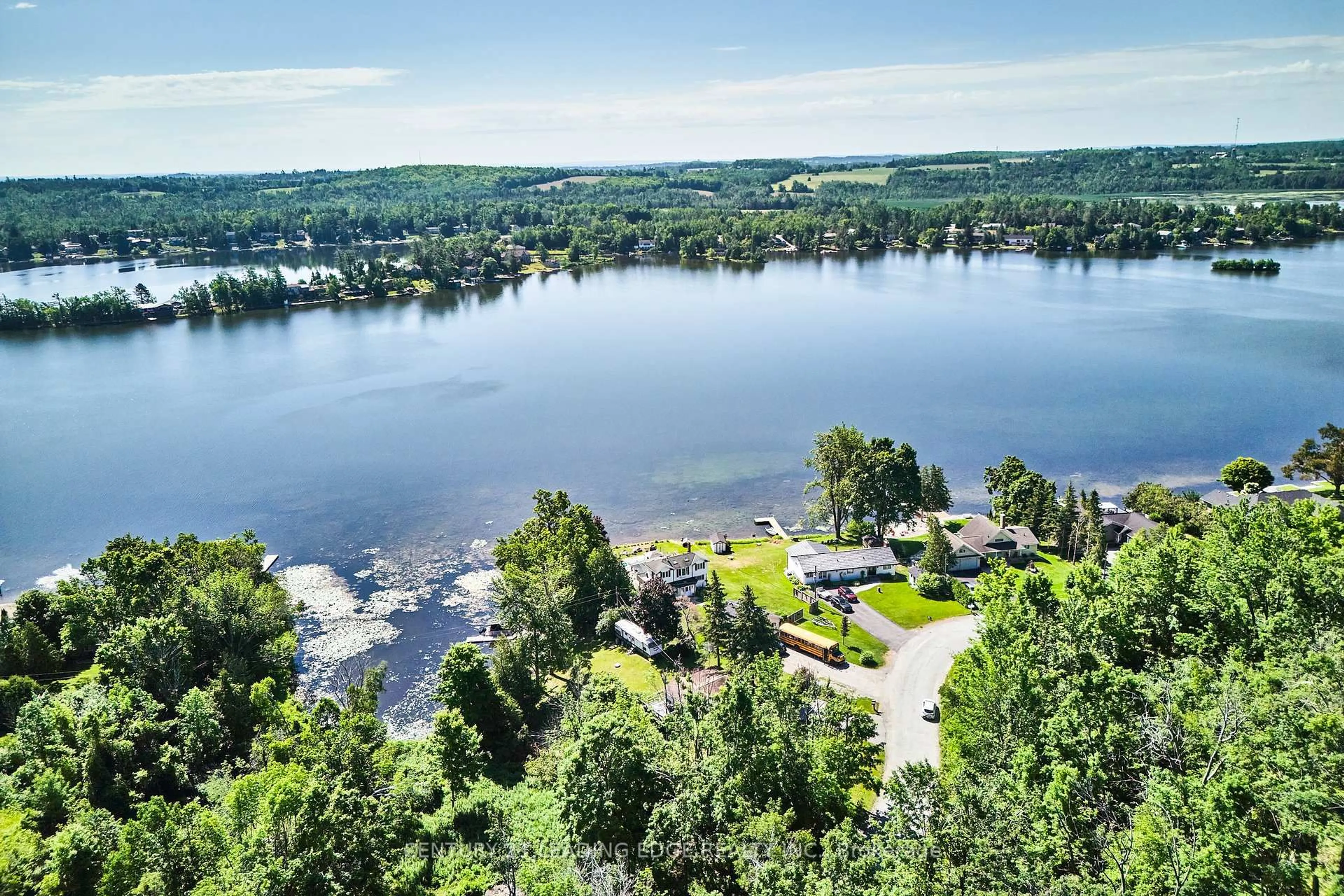A pic from outside/outdoor area/front of a property/back of a property/a pic from drone, water/lake/river/ocean view for 225 Arnott Dr, Selwyn Ontario K0L 1T0