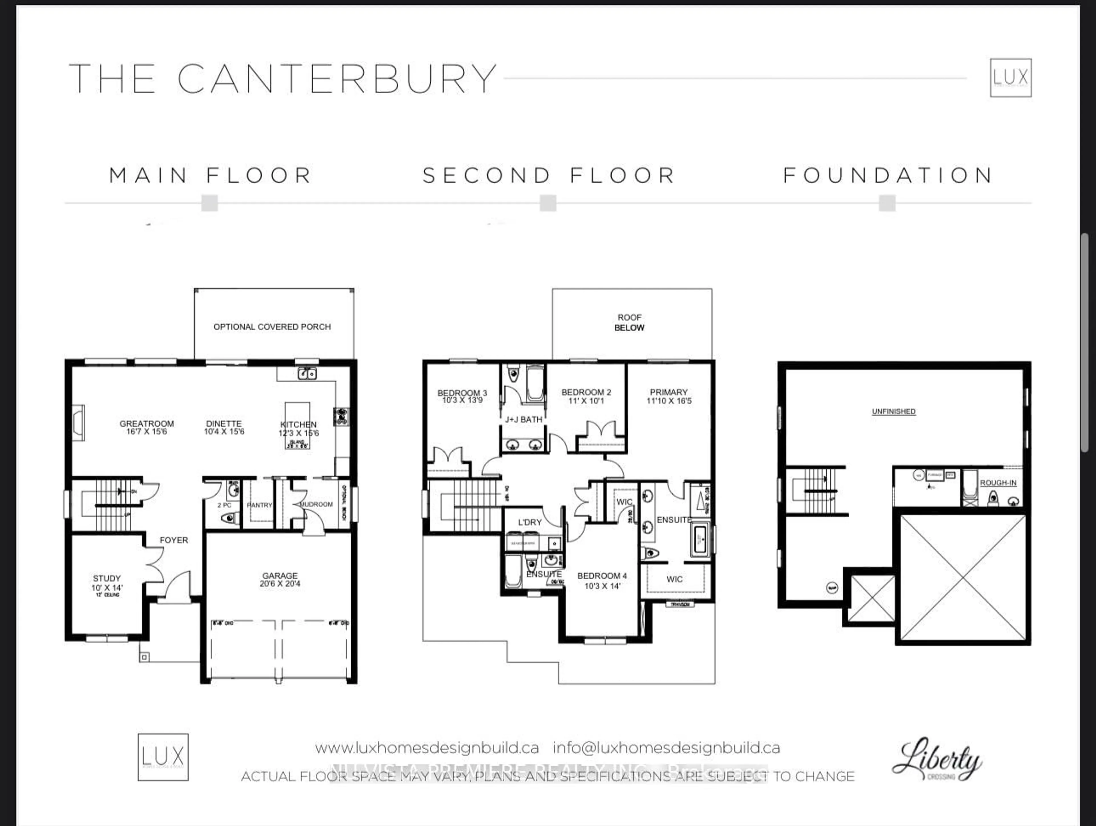 Floor plan for 4380 GREEN Bend, London South Ontario N6P 0L1