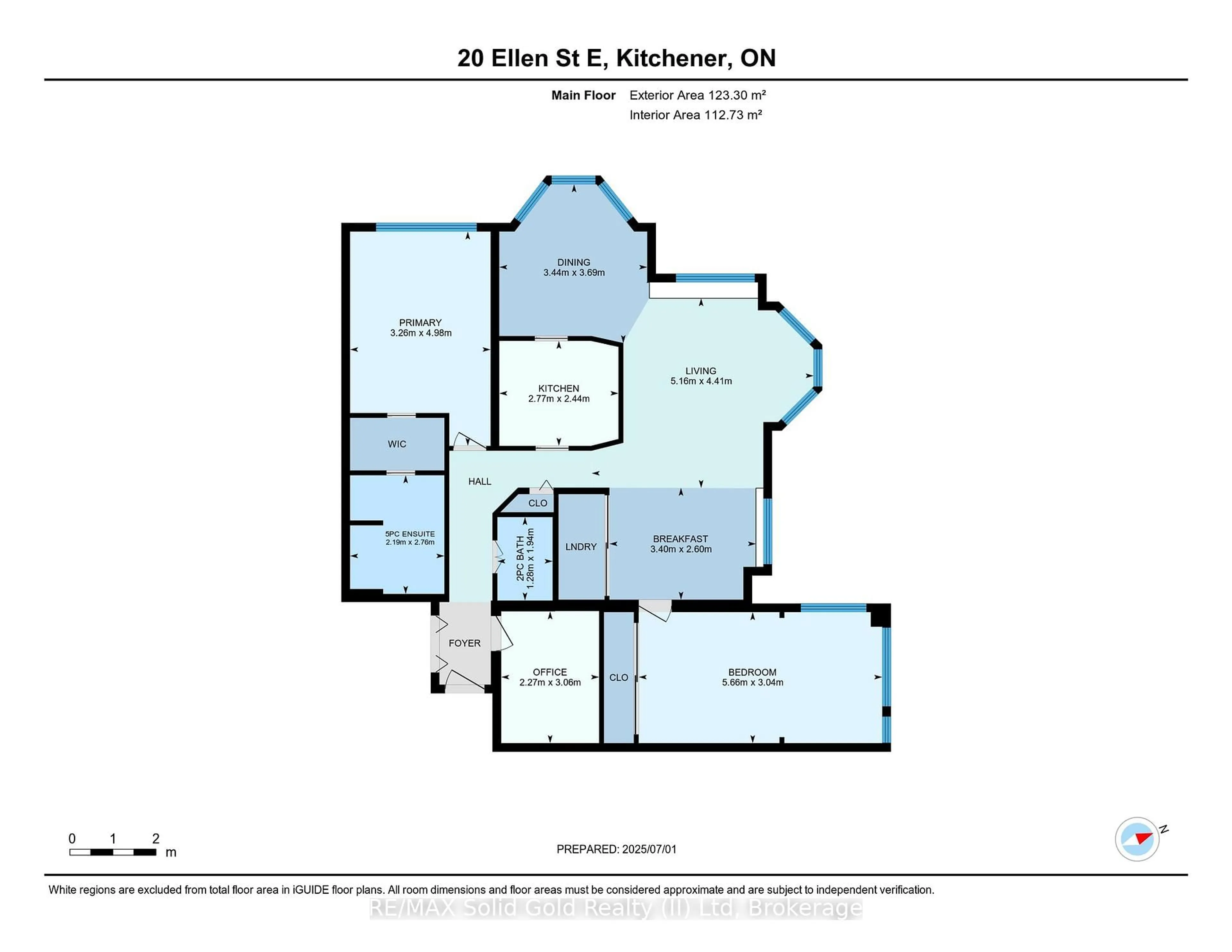 Floor plan for 20 Ellen St #611, Kitchener Ontario N2H 6R7
