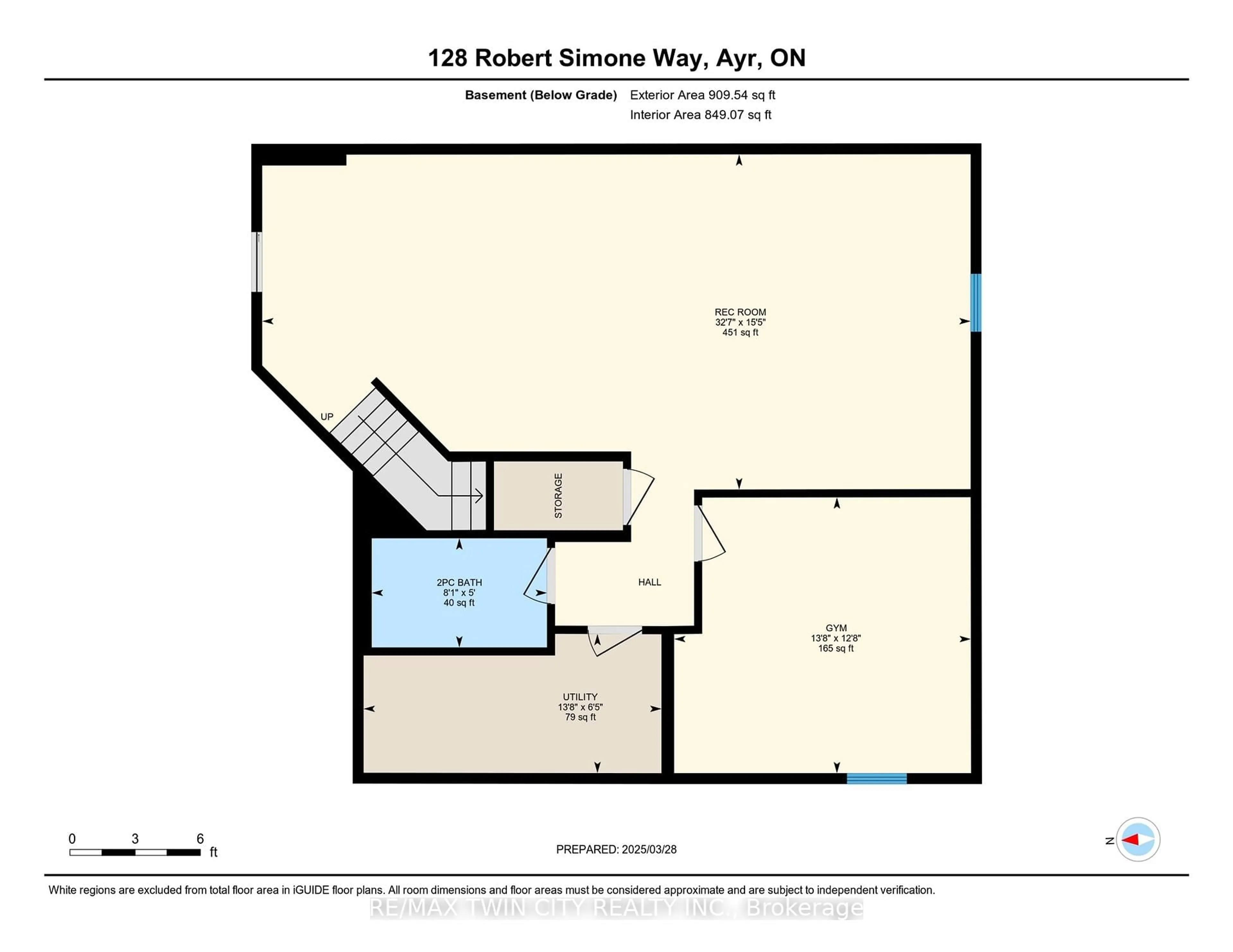 Floor plan for 128 Robert Simone Way, North Dumfries Ontario N0B 1E0