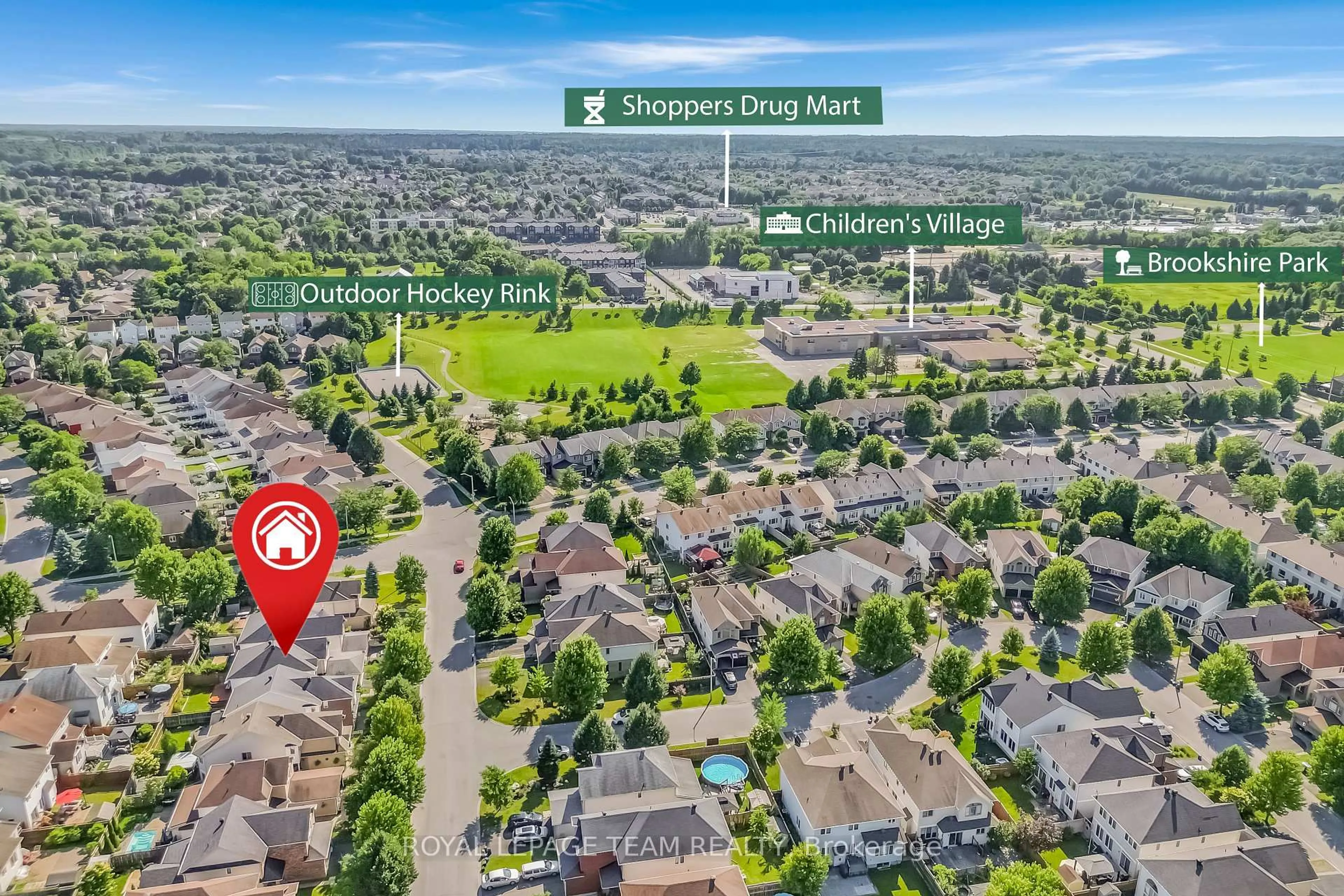 A pic from outside/outdoor area/front of a property/back of a property/a pic from drone, street for 204 Applecross Cres, Ottawa Ontario K2K 0C7