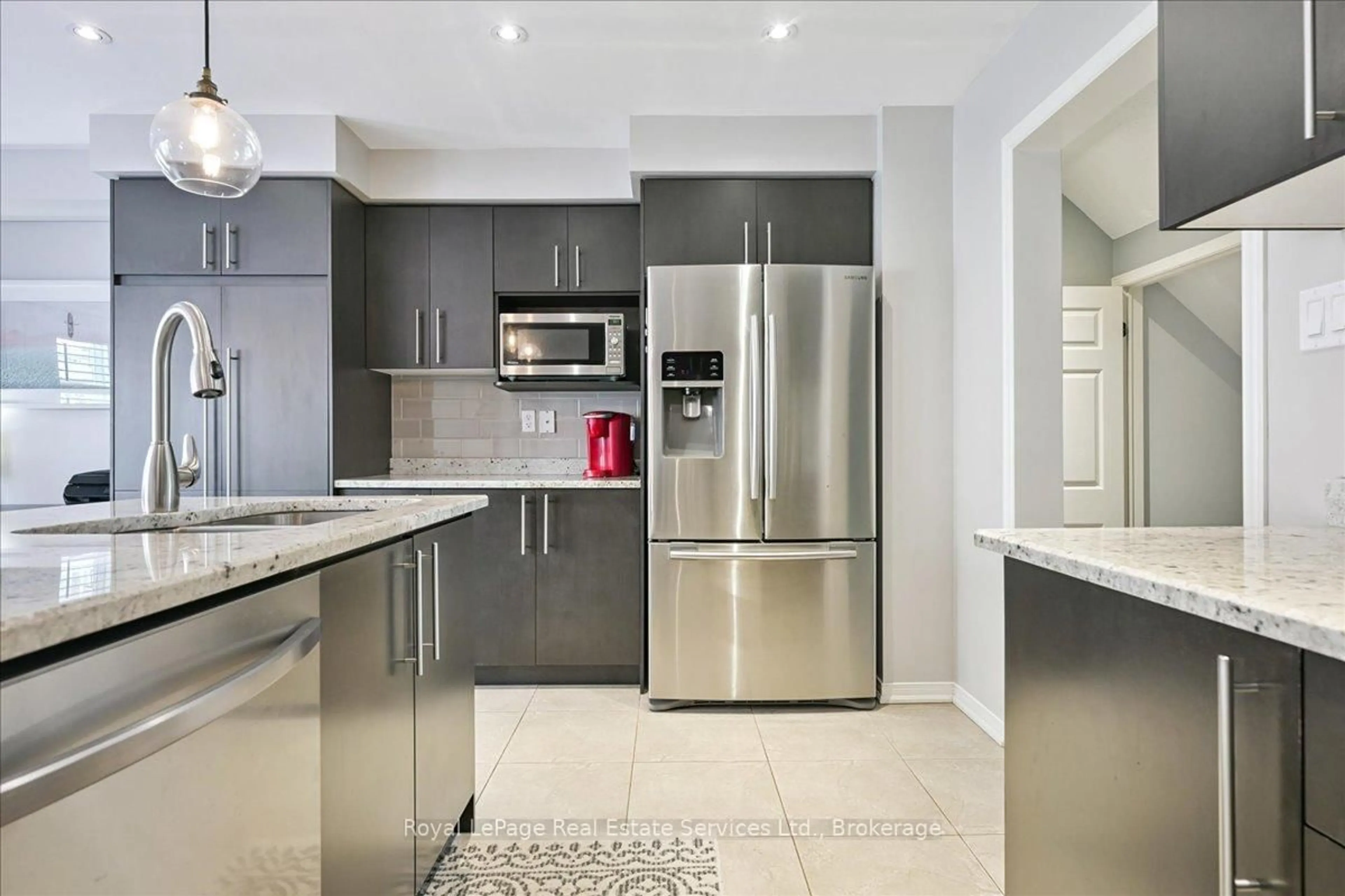 Contemporary kitchen, ceramic/tile floor for 50 Mcknight Ave, Hamilton Ontario L0R 2M0