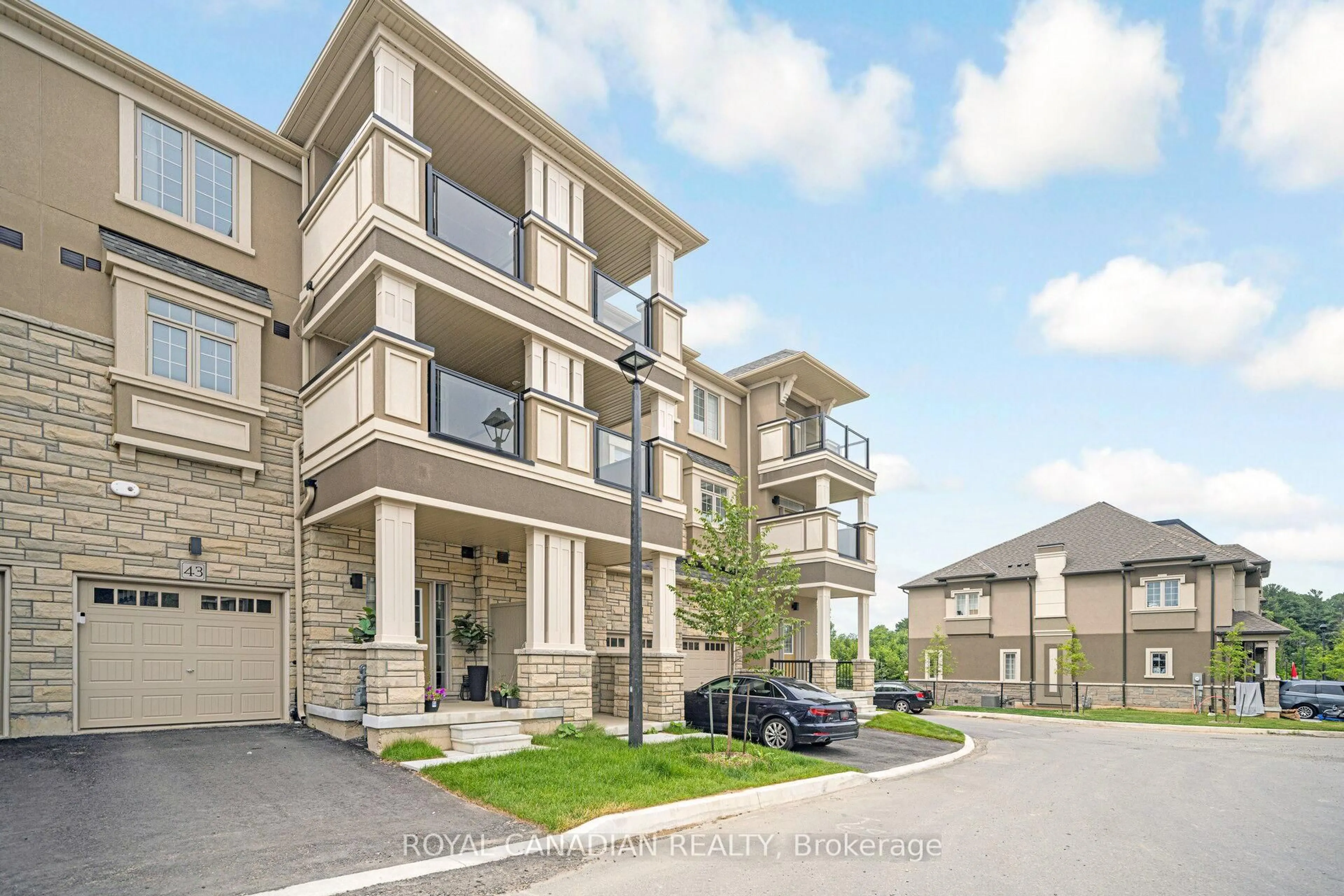 A pic from outside/outdoor area/front of a property/back of a property/a pic from drone, street for 305 Garner Rd #43, Hamilton Ontario L9G 3K9