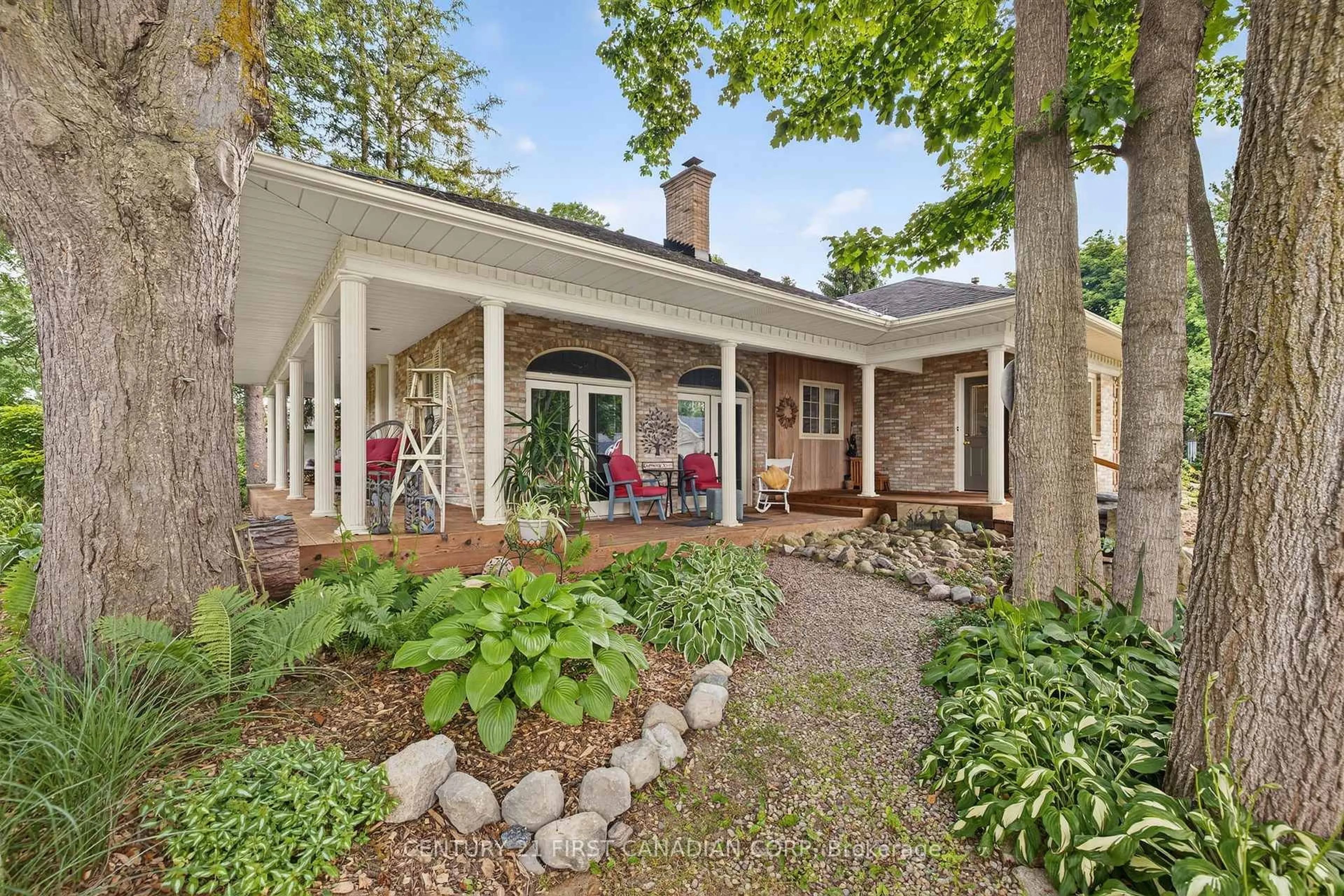 Home with brick exterior material, street for 24439 Poplar Hill Rd, Middlesex Centre Ontario N0M 2A0