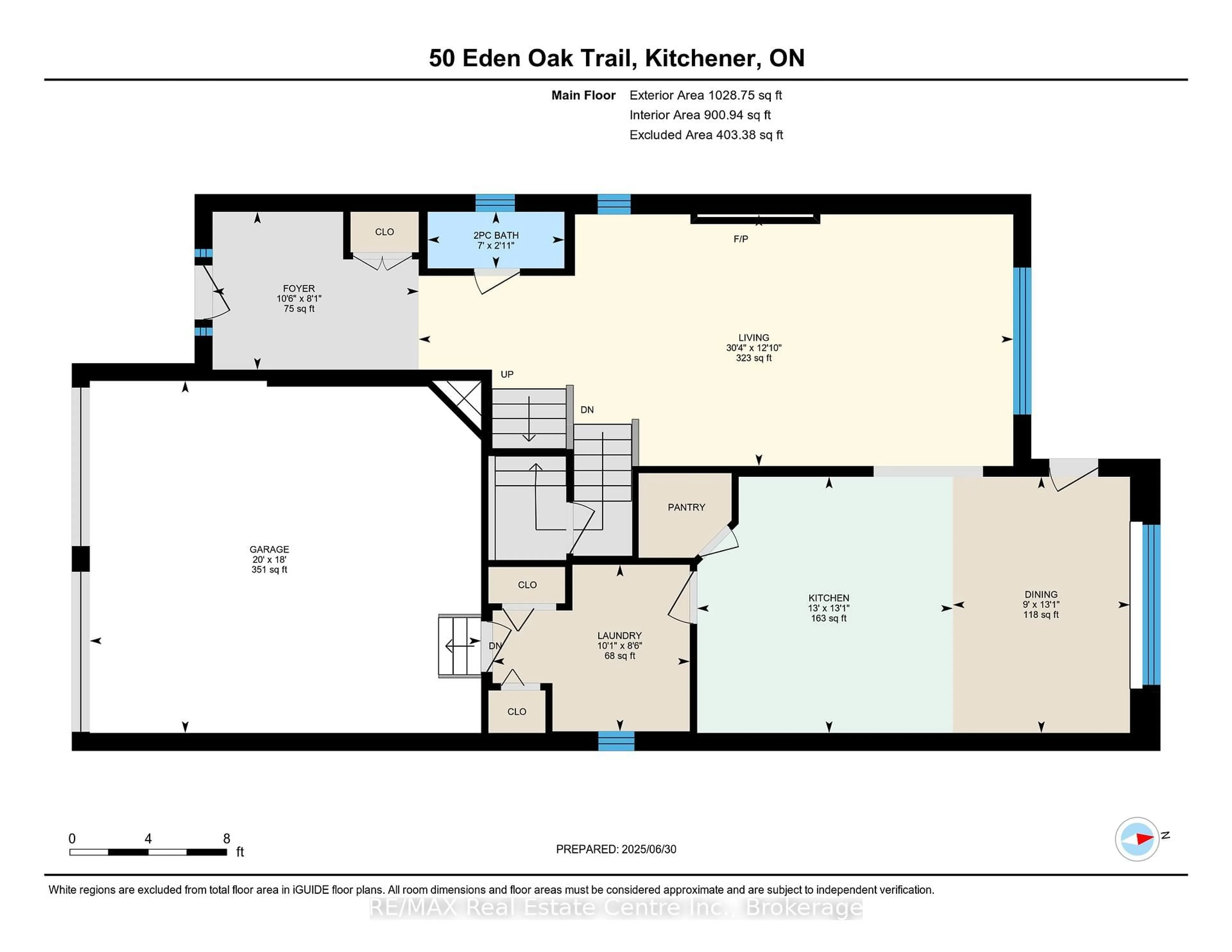 Floor plan for 50 Eden Oak Tr, Kitchener Ontario N2A 0G3