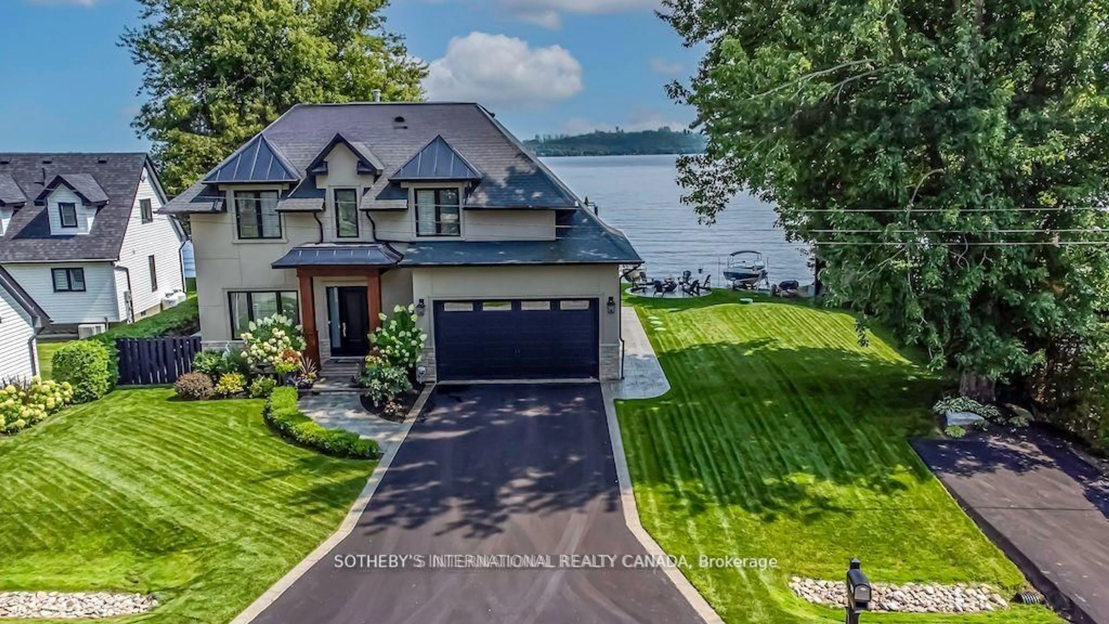 A pic from outside/outdoor area/front of a property/back of a property/a pic from drone, water/lake/river/ocean view for 137 Stinsons Bay Rd, Kawartha Lakes Ontario K0M 1N0