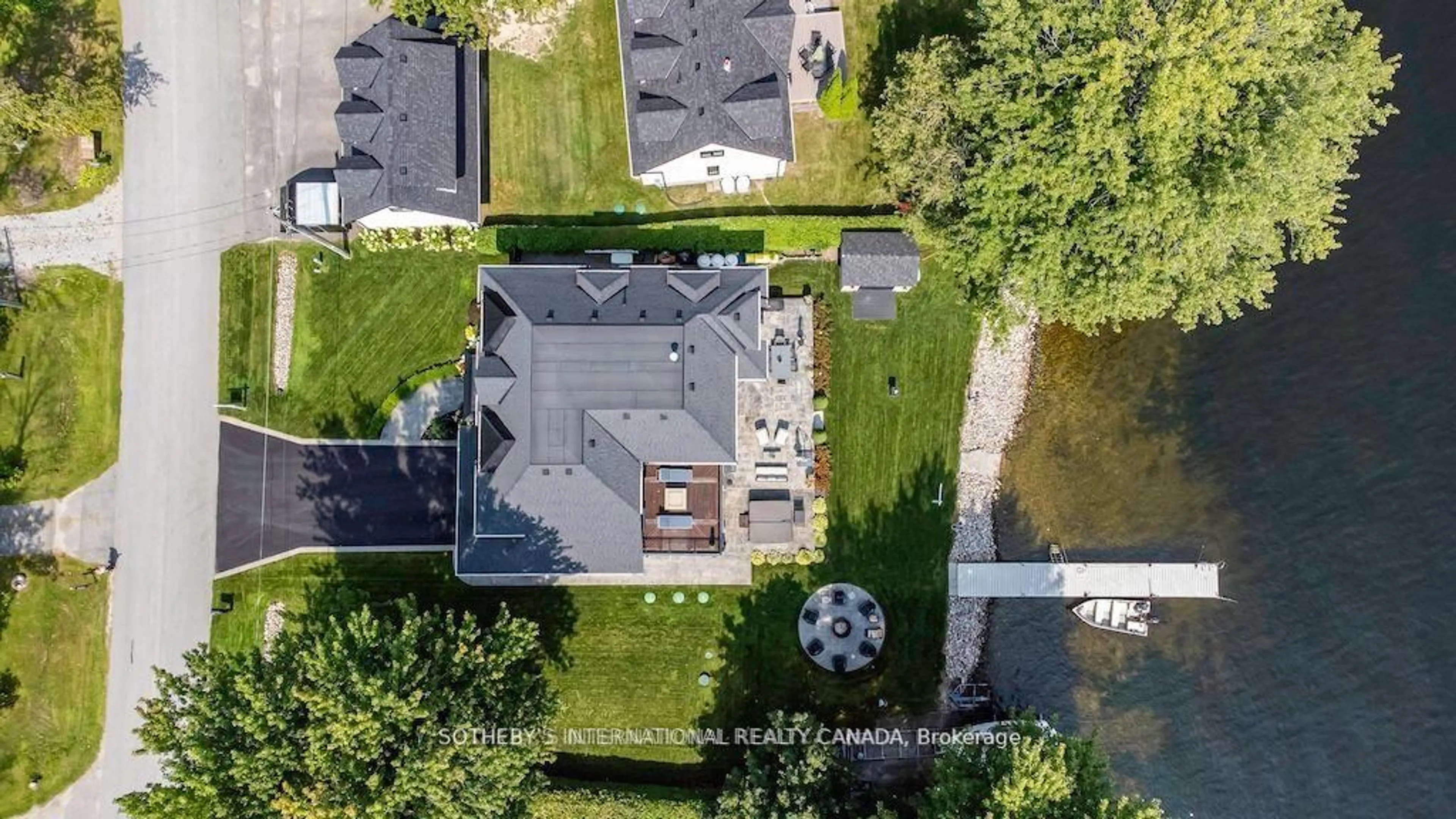 A pic from outside/outdoor area/front of a property/back of a property/a pic from drone, street for 137 Stinsons Bay Rd, Kawartha Lakes Ontario K0M 1N0