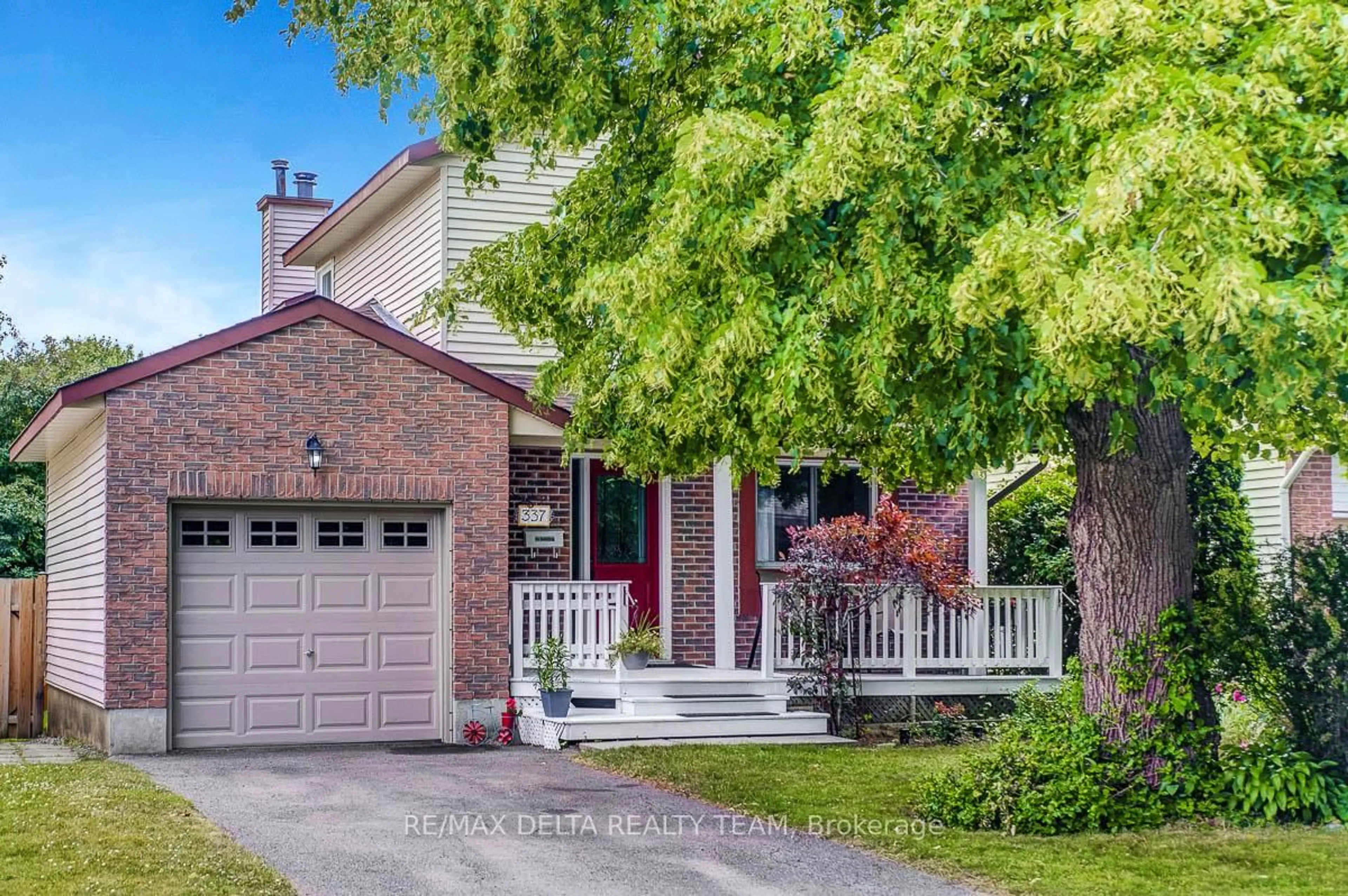 Home with brick exterior material, street for 337 Bonair Dr, Orleans Ontario K1E 2N9