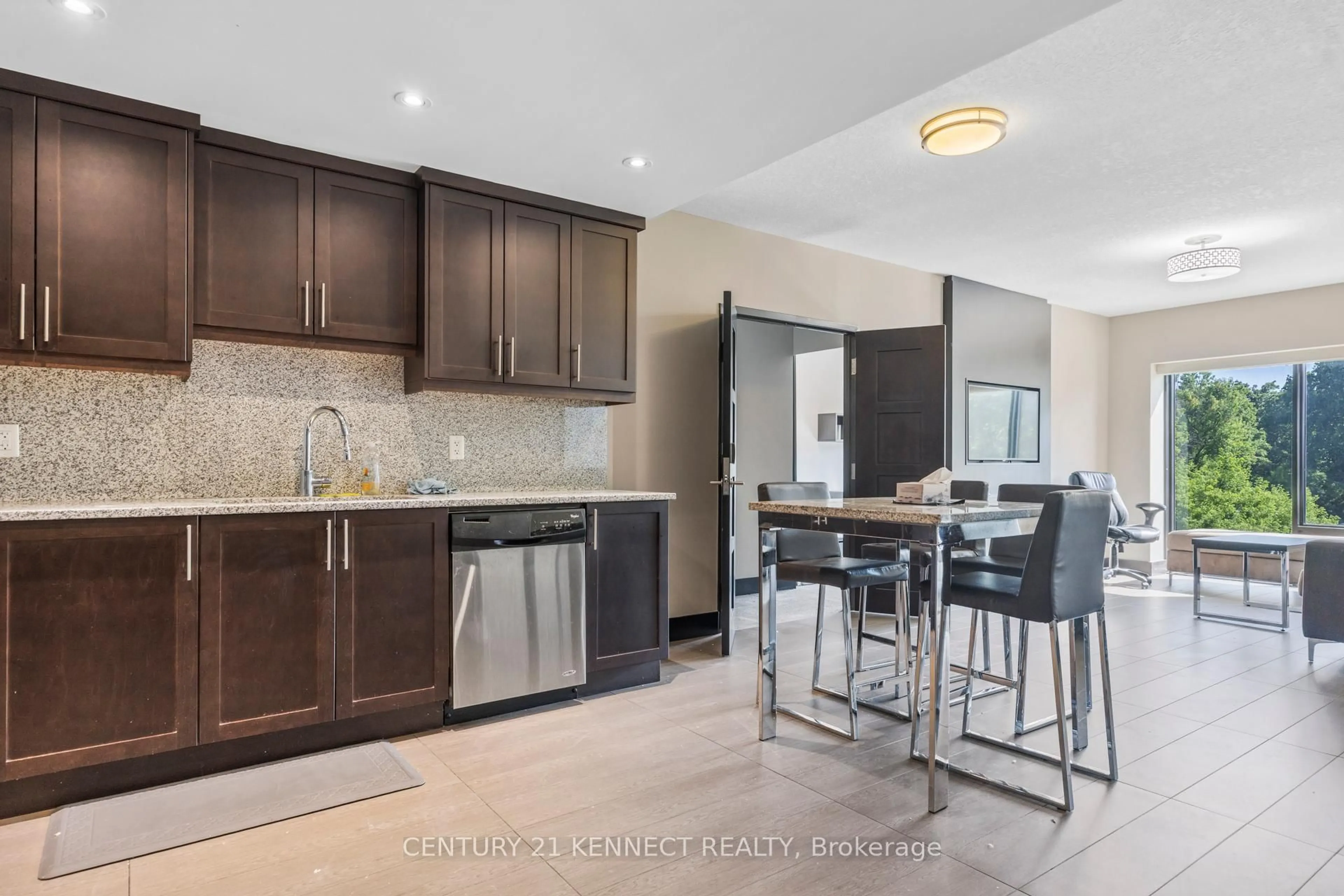 Open concept kitchen, ceramic/tile floor for 1235 Richmond St #417, London East Ontario N6A 0C1