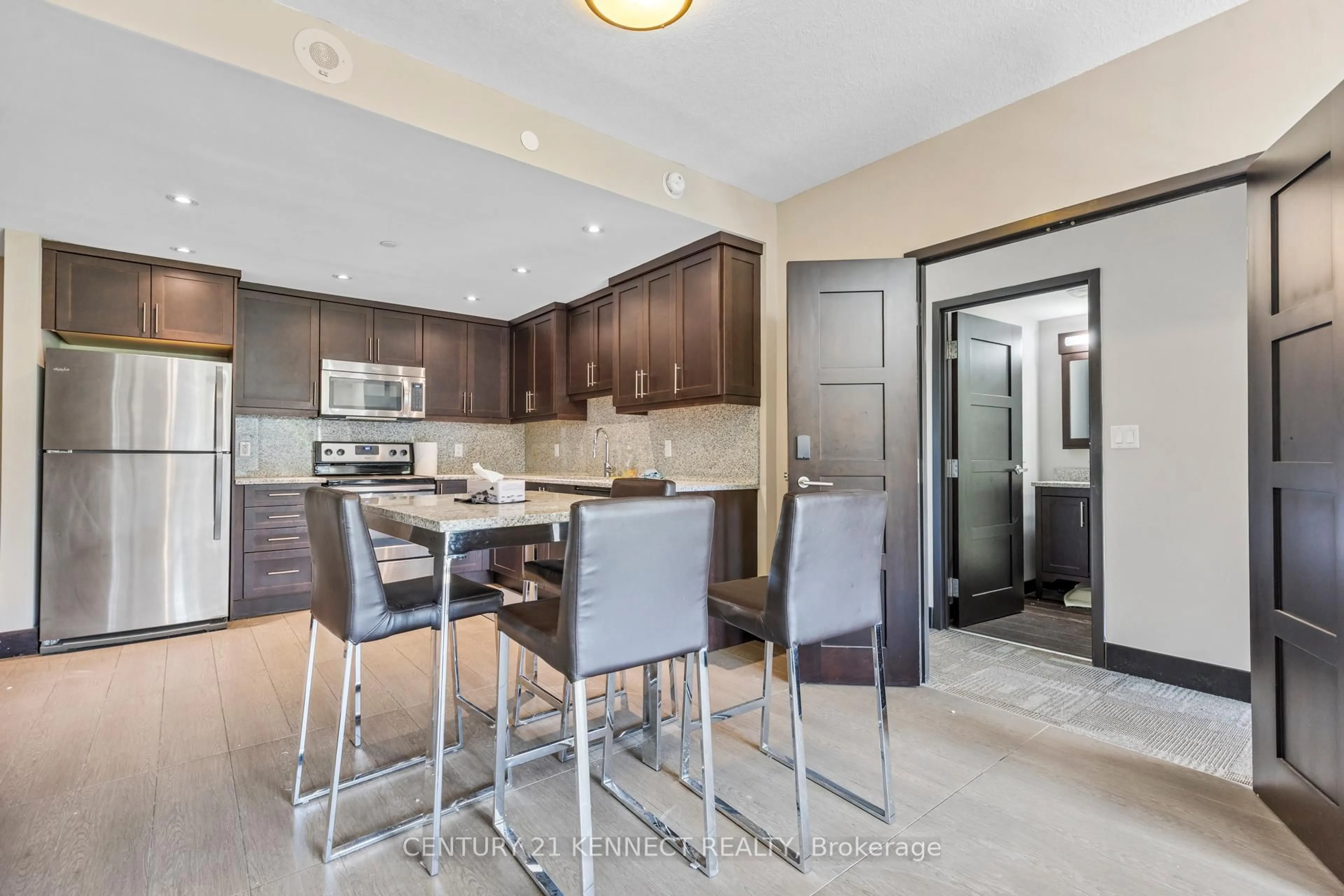 Open concept kitchen, ceramic/tile floor for 1235 Richmond St #417, London East Ontario N6A 0C1