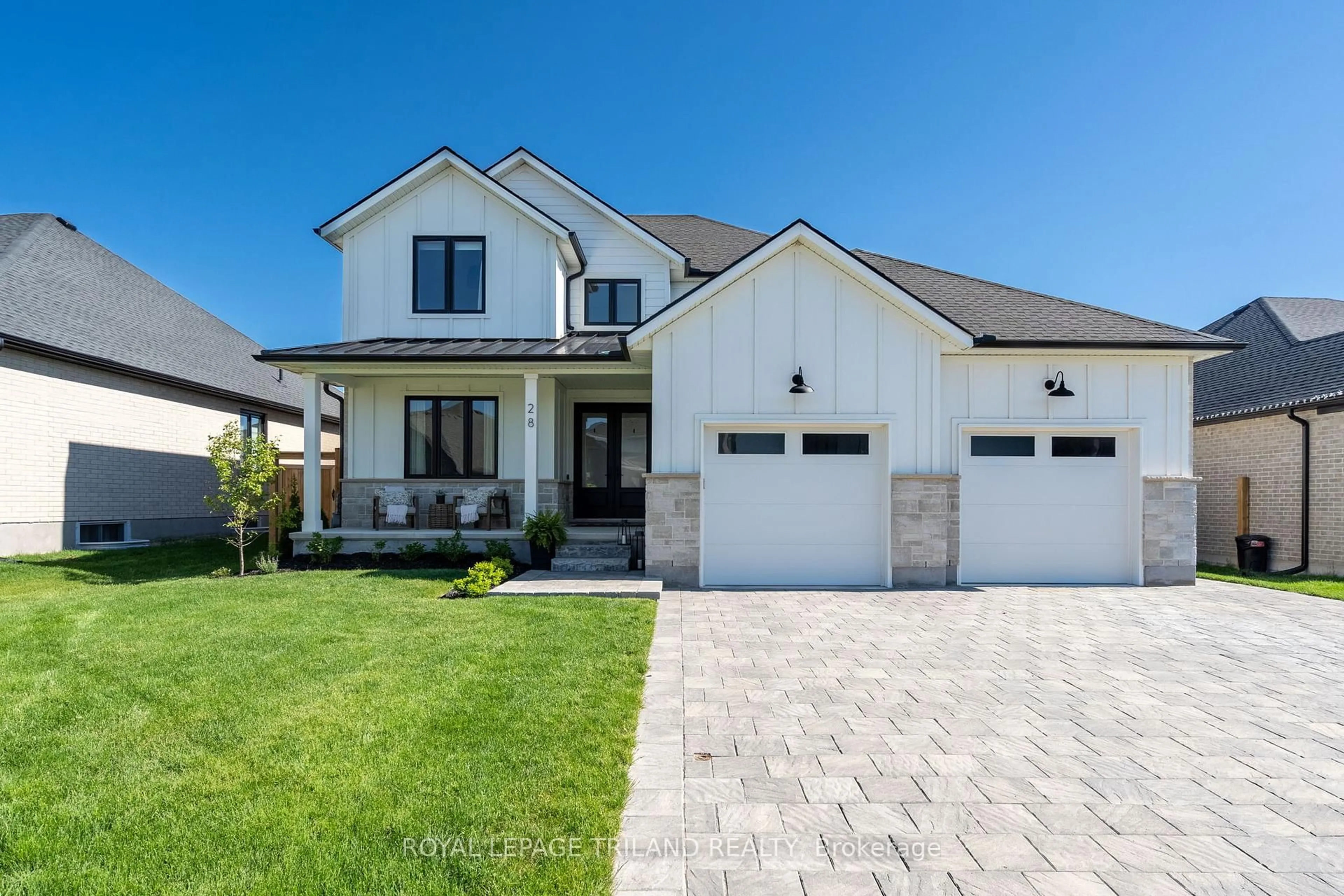 Home with brick exterior material, street for 28 Hazelwood Passage, Thames Centre Ontario N0L 1G2