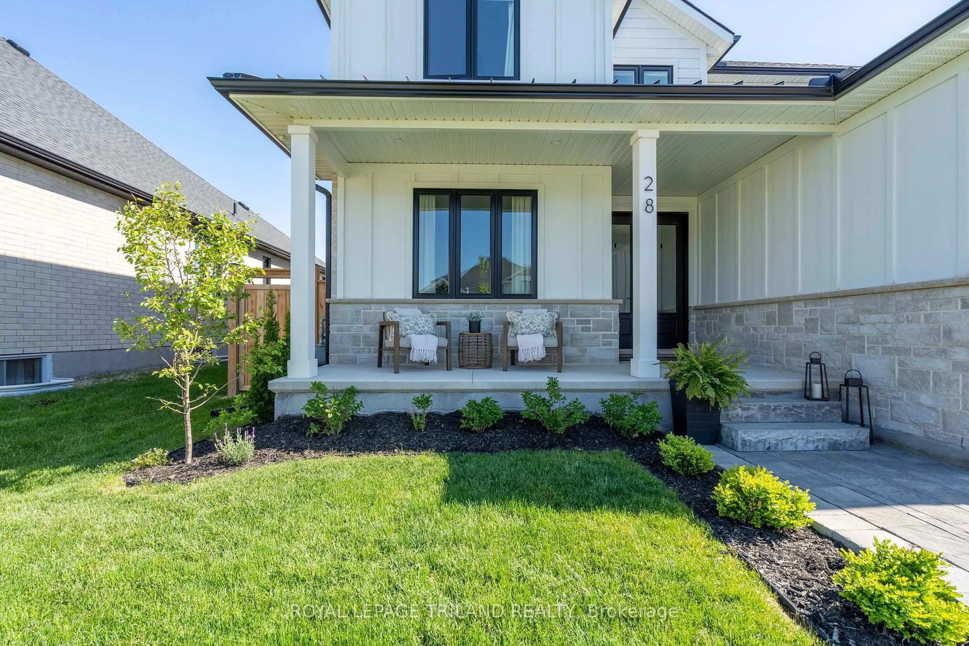 Patio, street for 28 Hazelwood Passage, Thames Centre Ontario N0L 1G2