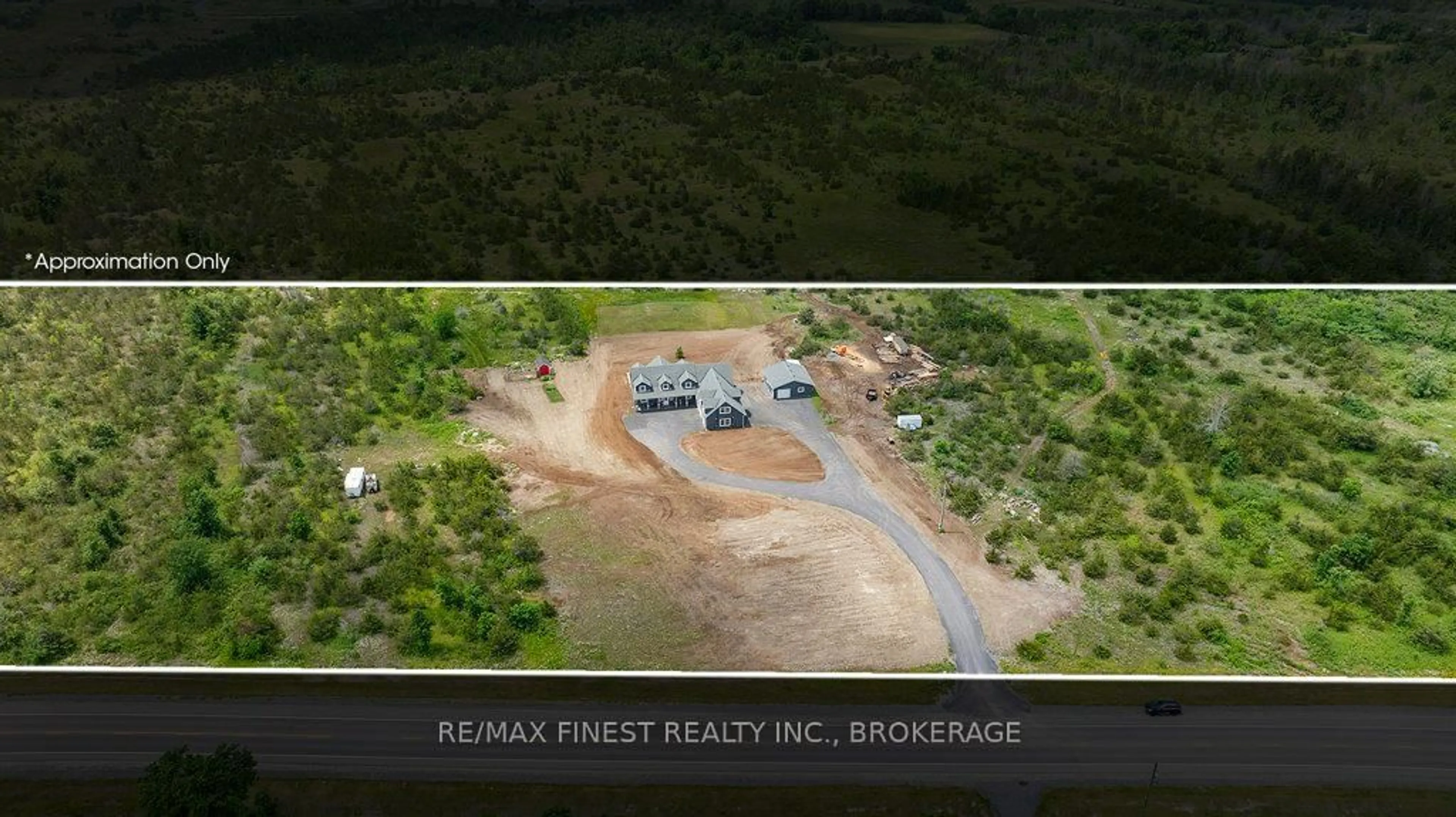 A pic from outside/outdoor area/front of a property/back of a property/a pic from drone, forest/trees view for 952 County Road 6, Bissett Creek Ontario K0H 2H0