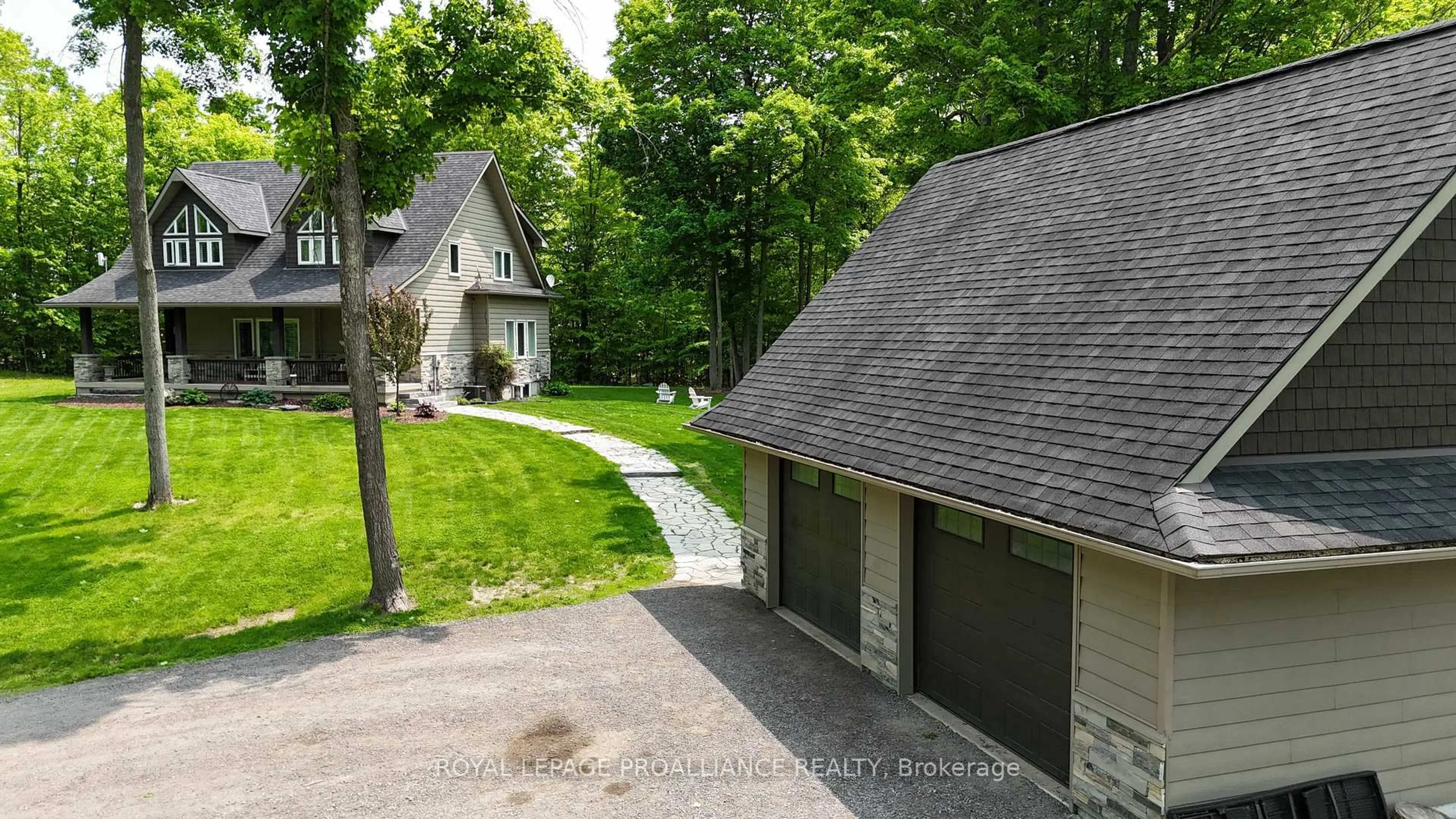 A pic from outside/outdoor area/front of a property/back of a property/a pic from drone, street for 123 Mcconnell Rd, Stirling Ontario K0K 3E0