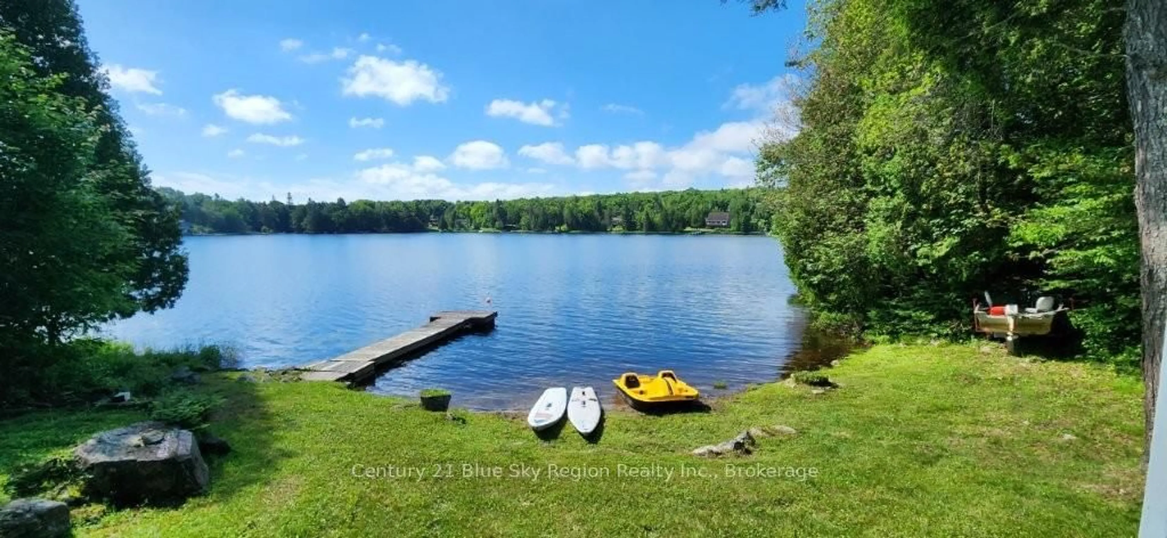 A pic from outside/outdoor area/front of a property/back of a property/a pic from drone, water/lake/river/ocean view for 1300T FOUR MILE LAKE Rd, North Bay Ontario P1B 8G2