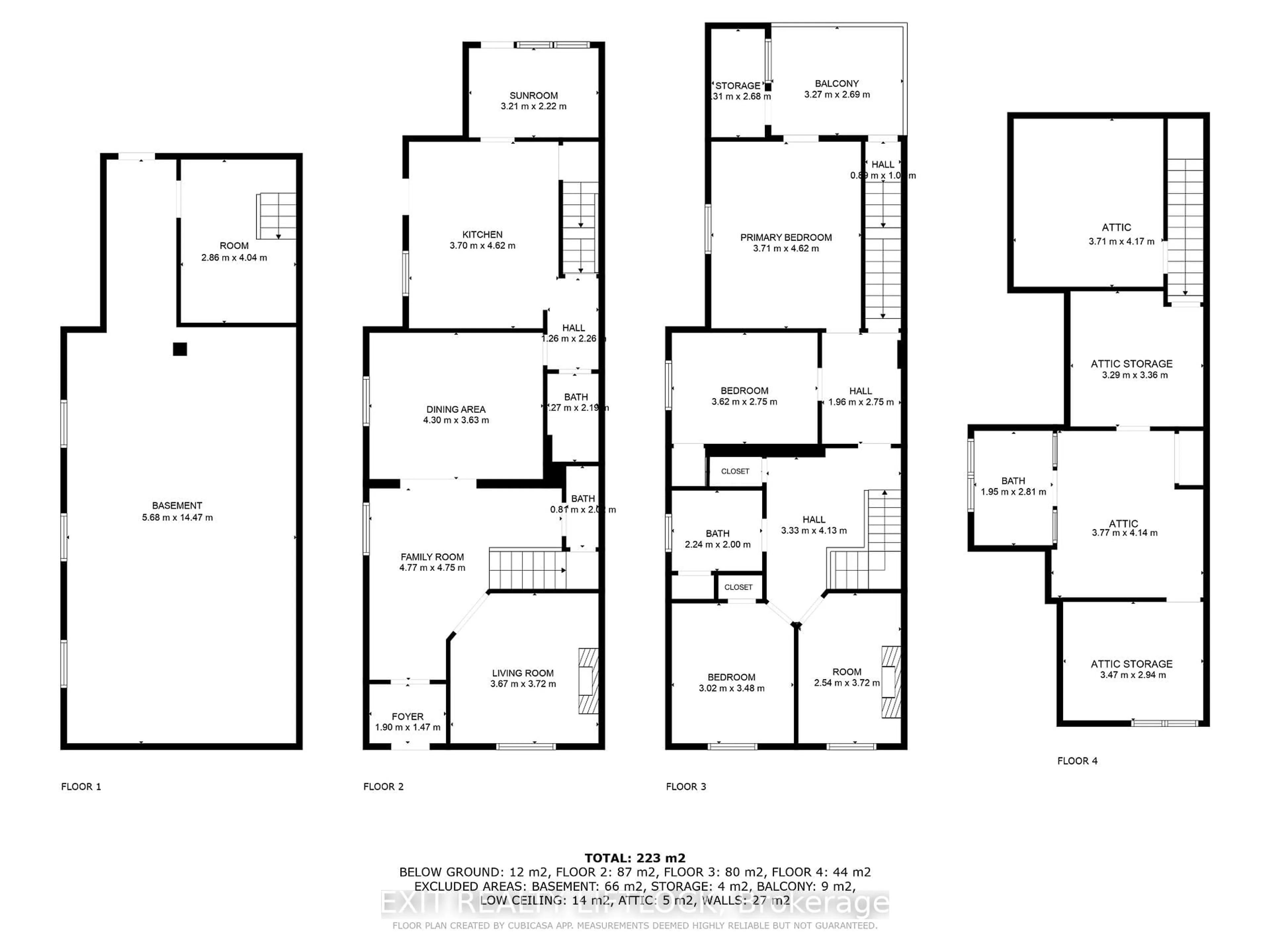 Floor plan for 141 Hunter St, Peterborough East Ontario K9H 1G7