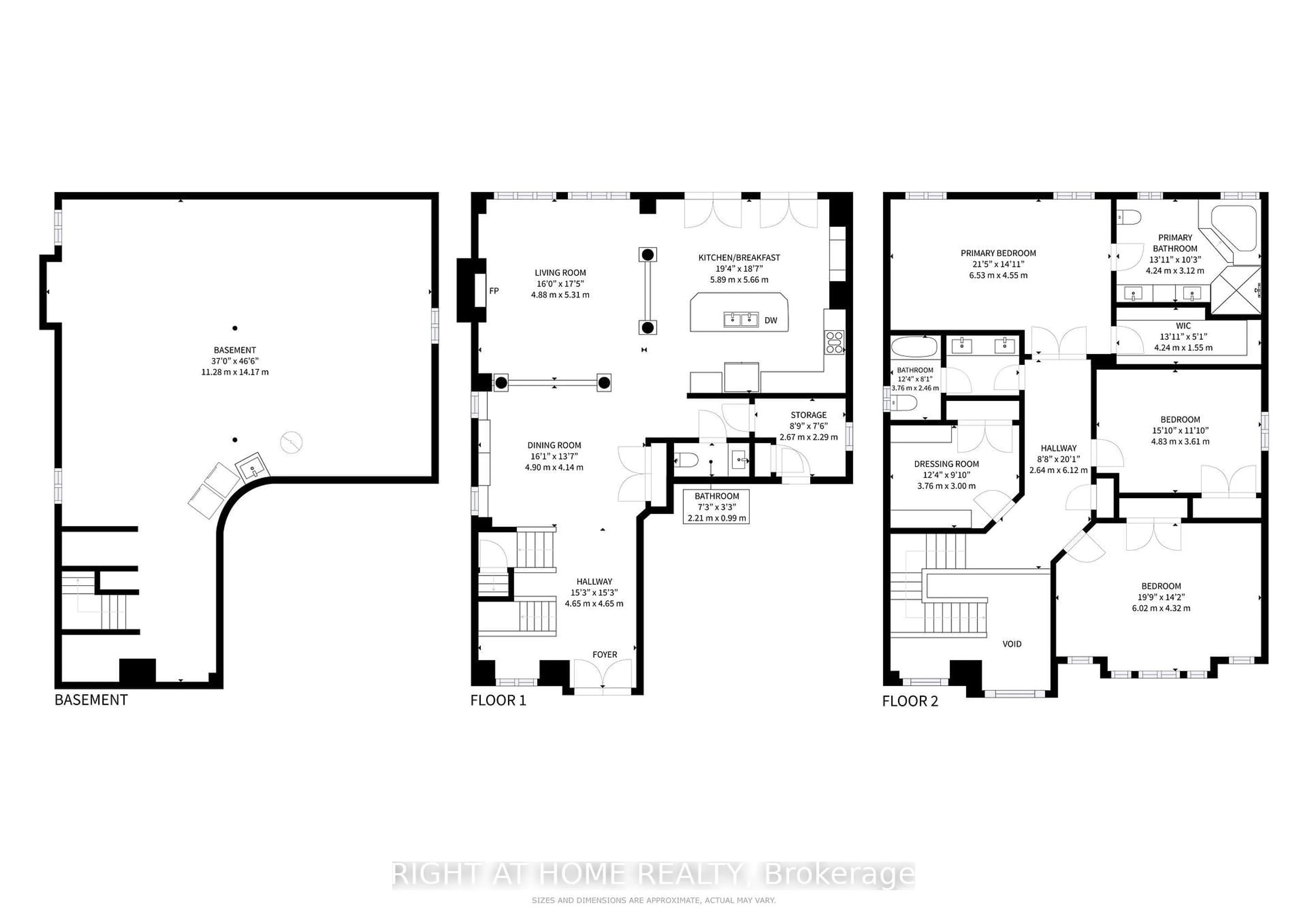 Floor plan for 19 Charity Crt, Hamilton Ontario L9K 0A8