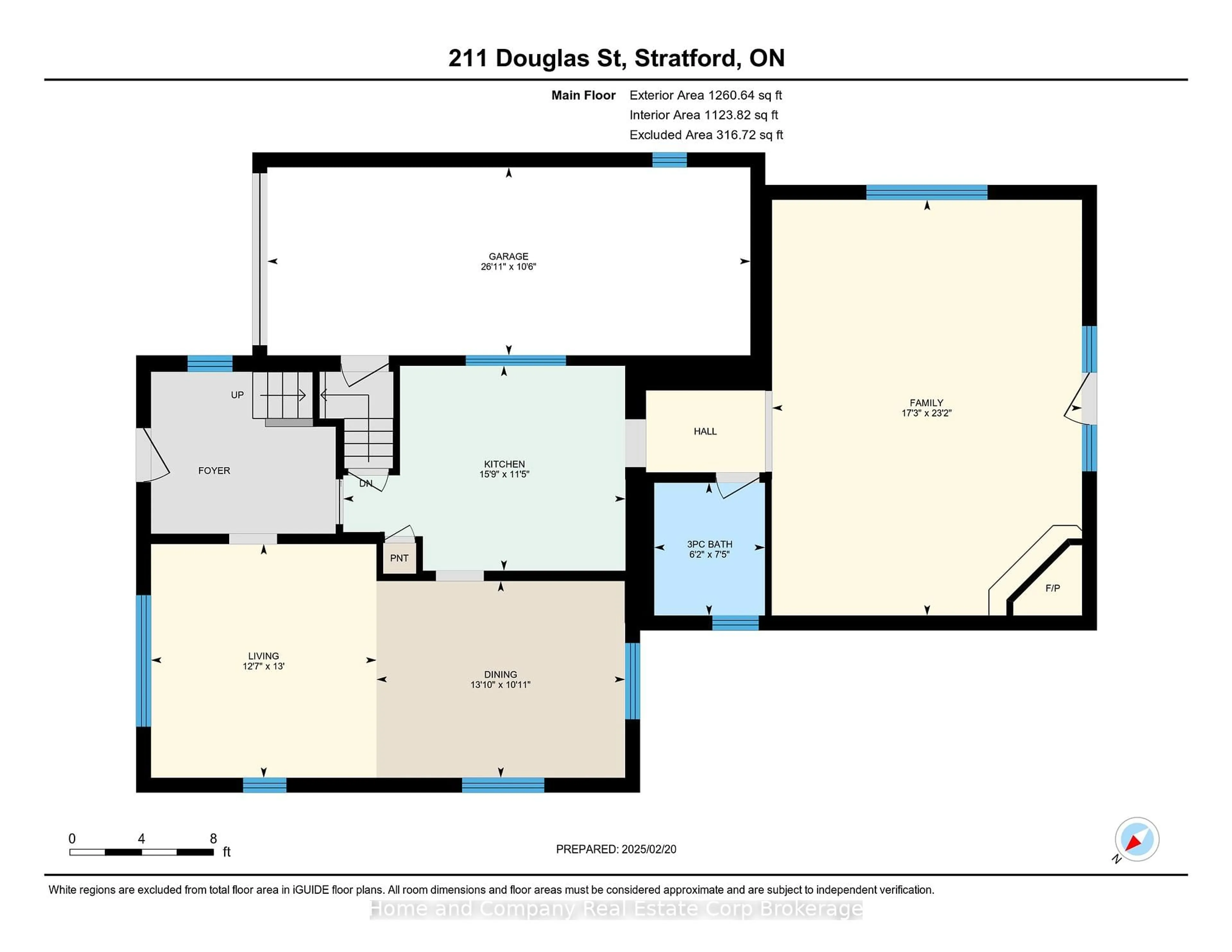 Floor plan for 211 Douglas St, Stratford Ontario N5A 5P8