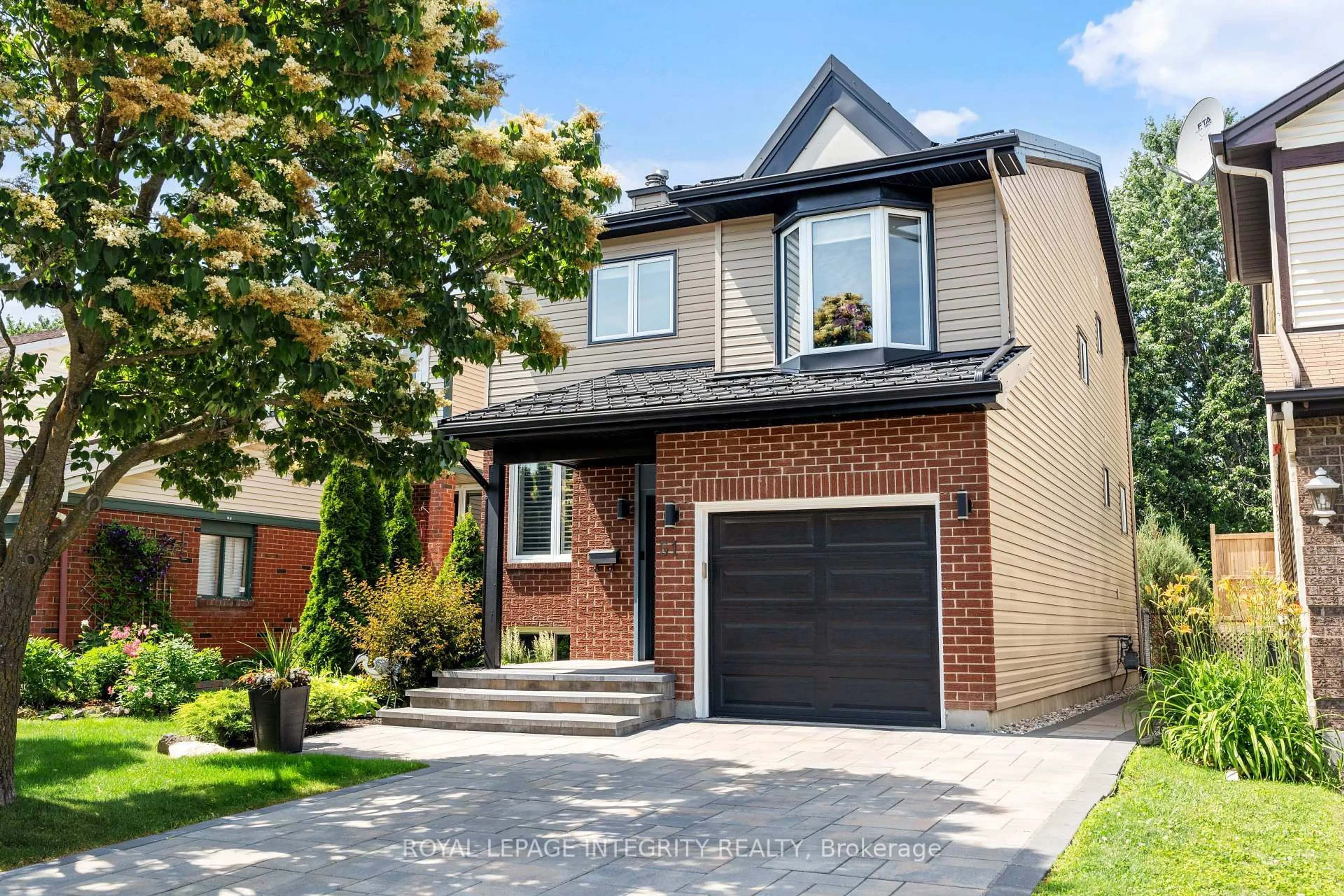 Home with brick exterior material, street for 51 Rosegarden Cres, Ottawa Ontario K1T 3B1